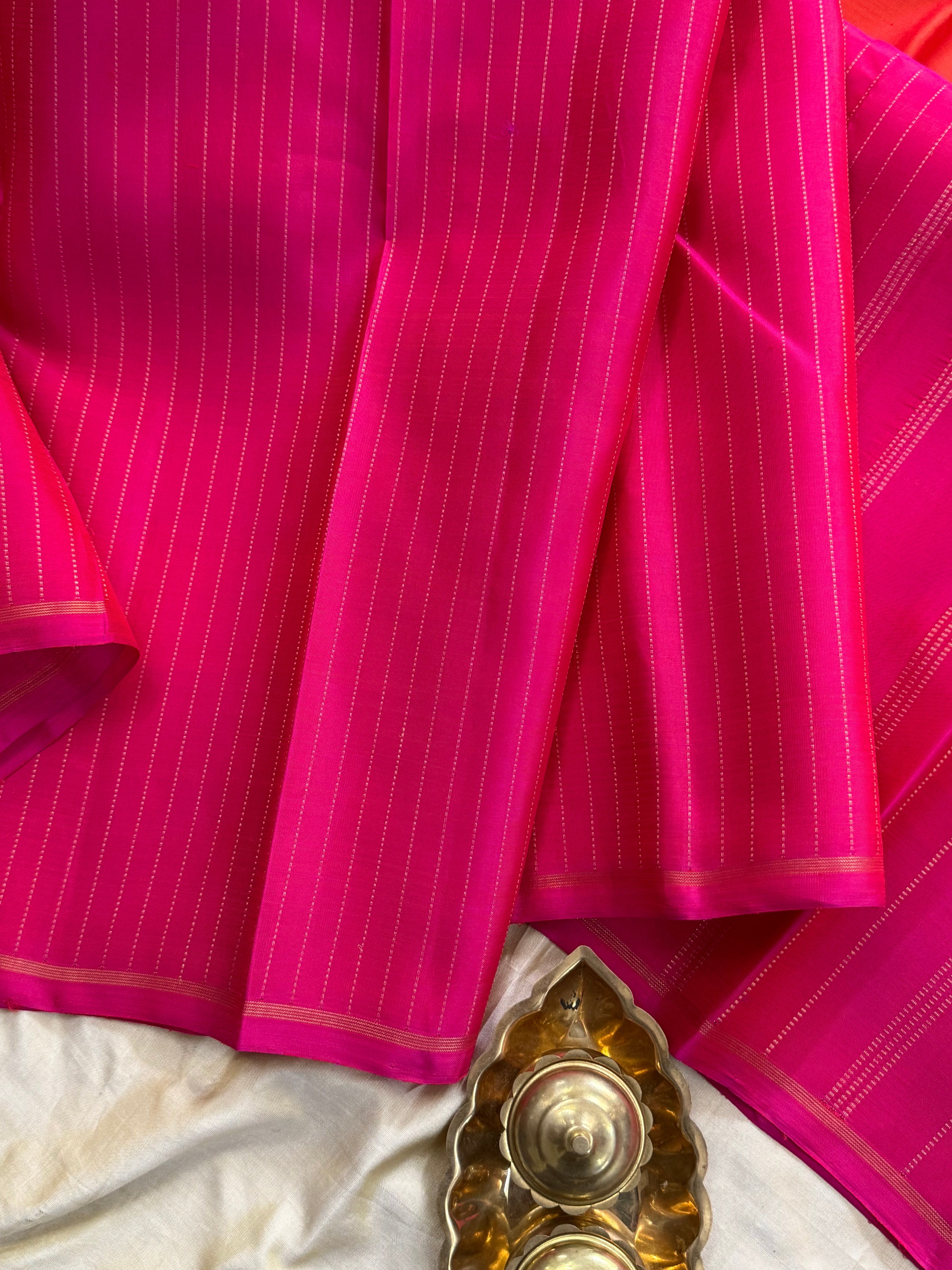 HALF AND HALF BODY ZARI/KANJIPURAM SILK SAREE CLSA 8424