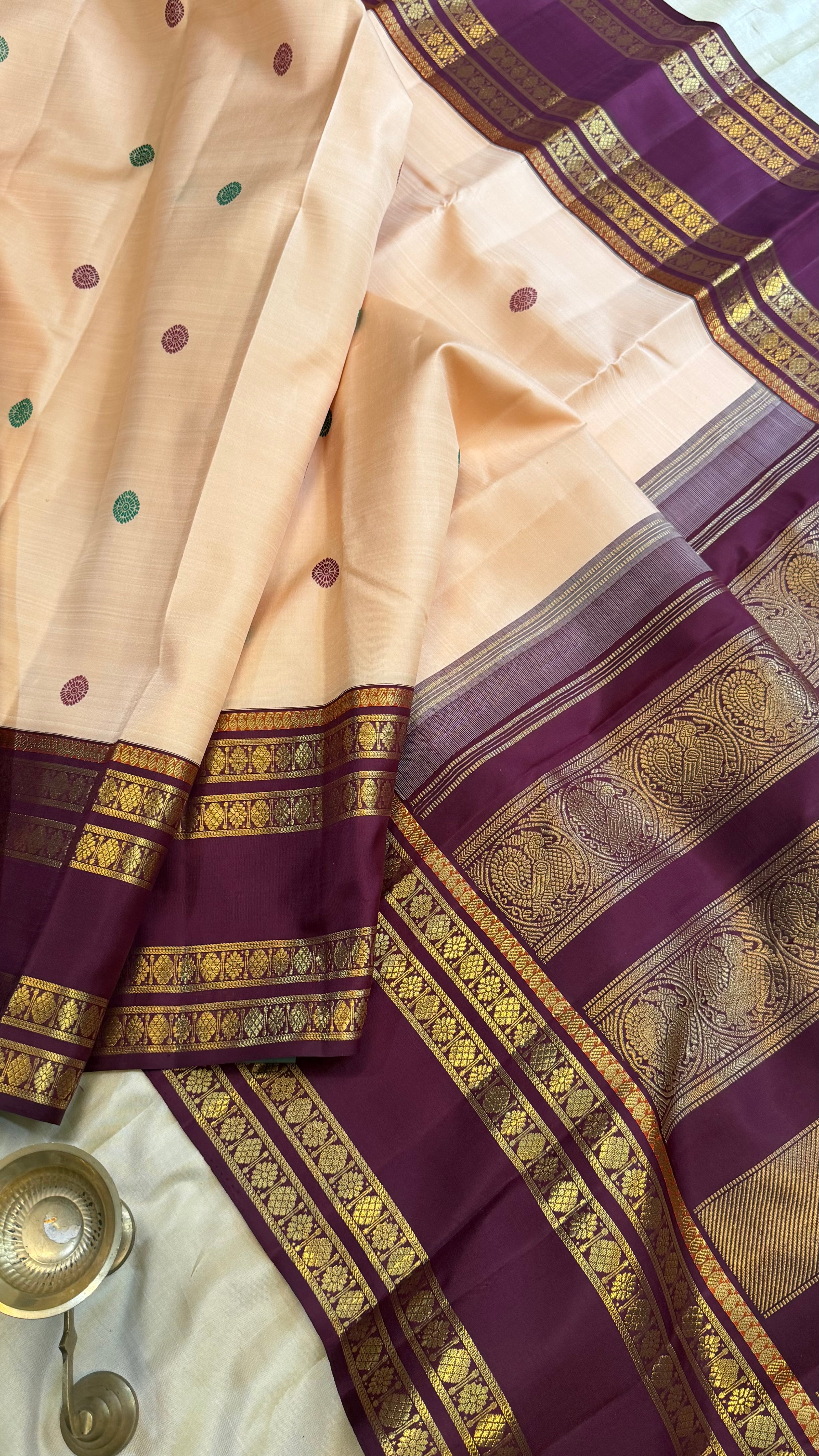 Vintage revival Korvai  master weaver / Kanjipuram silk