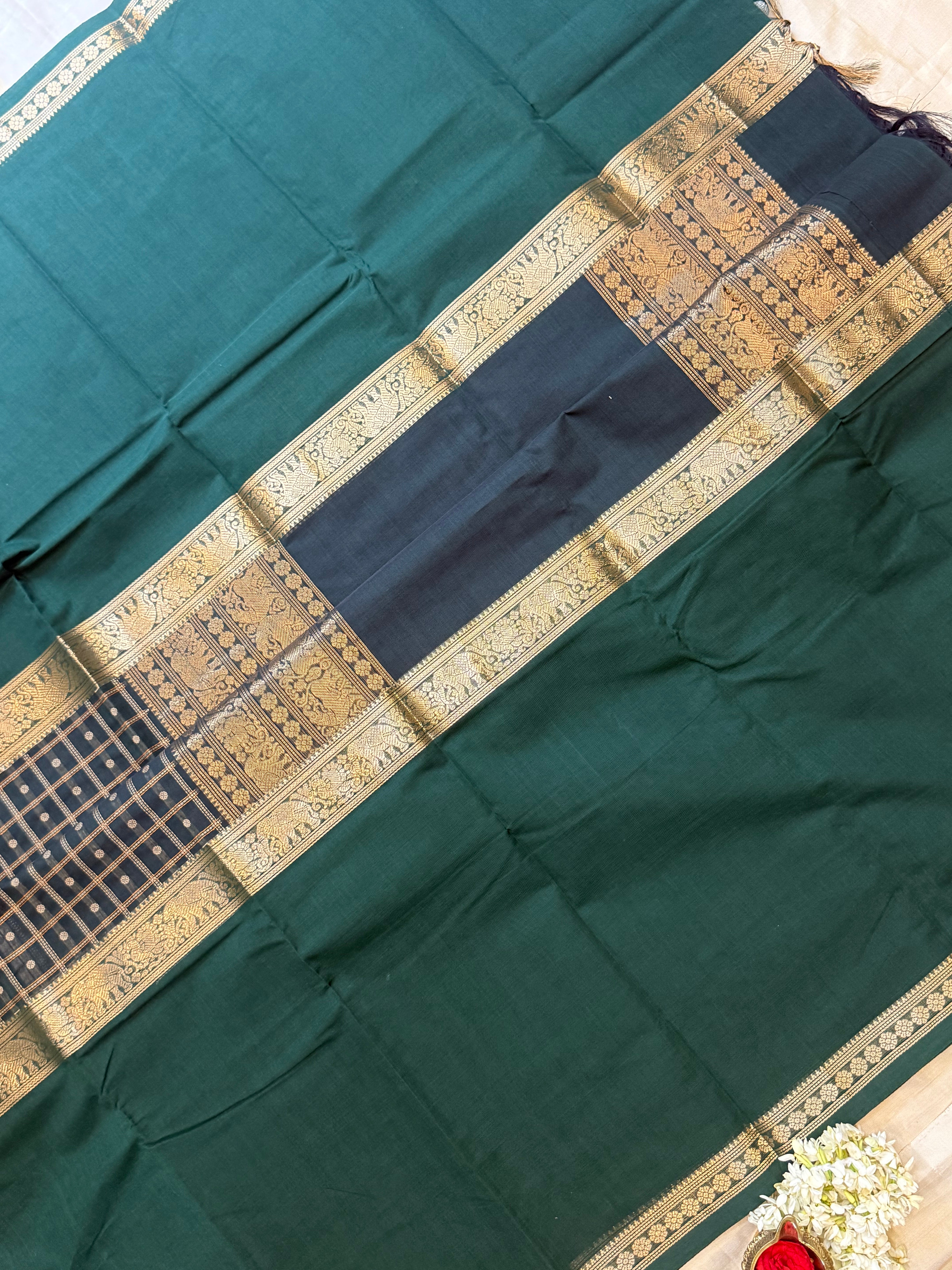 Green mubbagam/ Kanchi Cotton