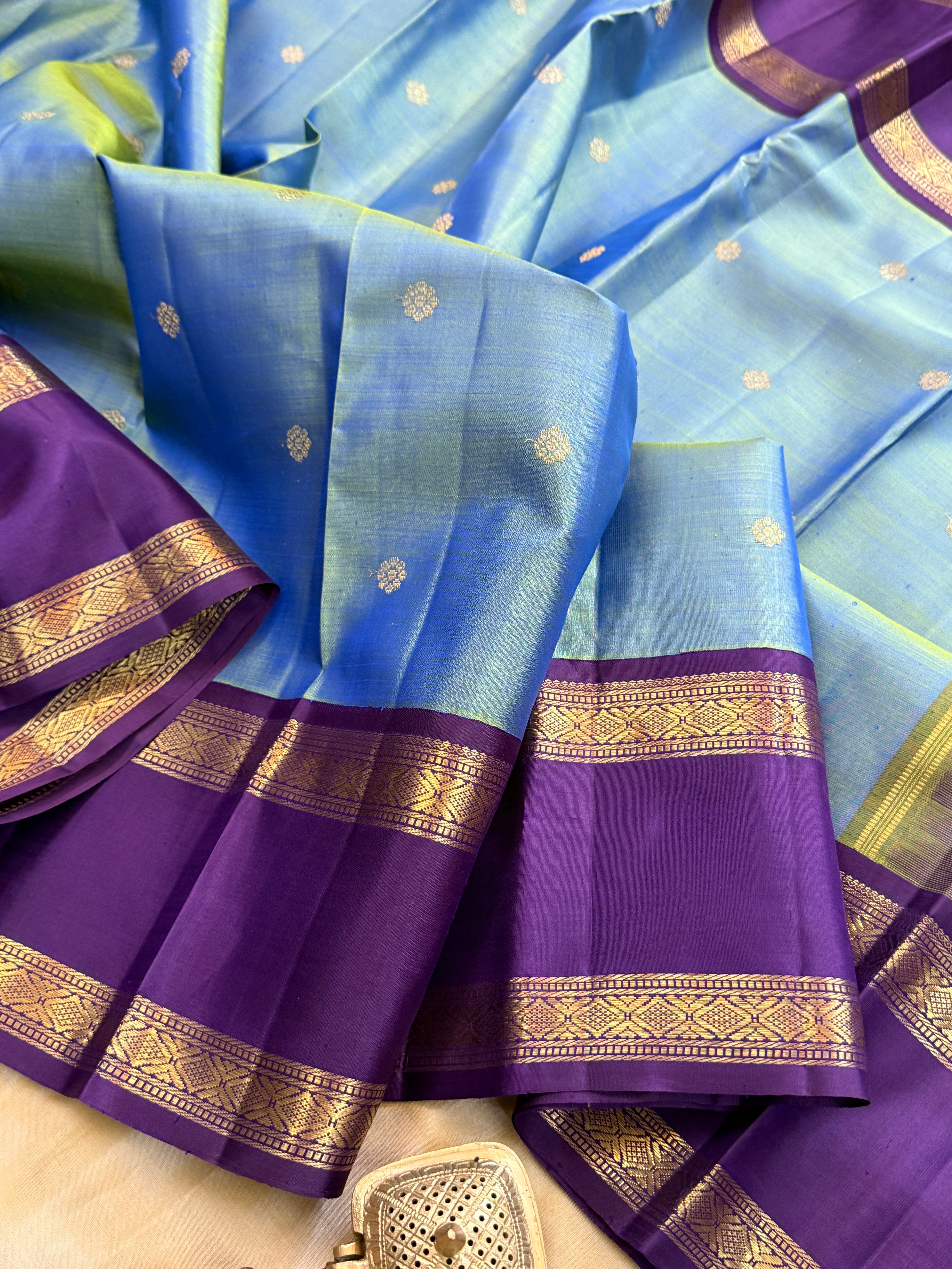 Mayilkazhuthu with Retta pet Korvai / kanjipuram silk sarees CLSA 10131