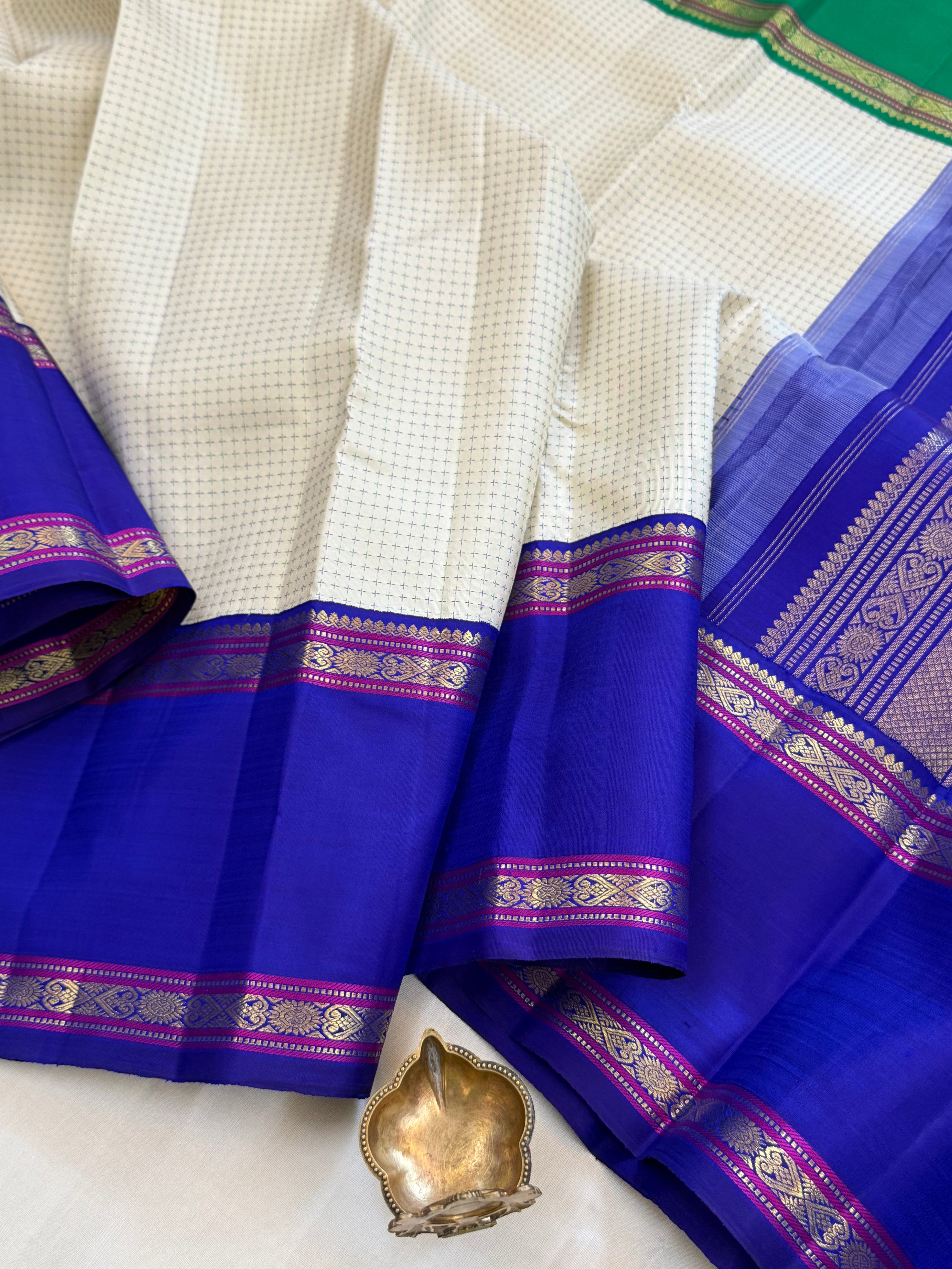 Plus Butta  Kai Korvai Ganga Jamuna / kanjipuram silk CLSA11074