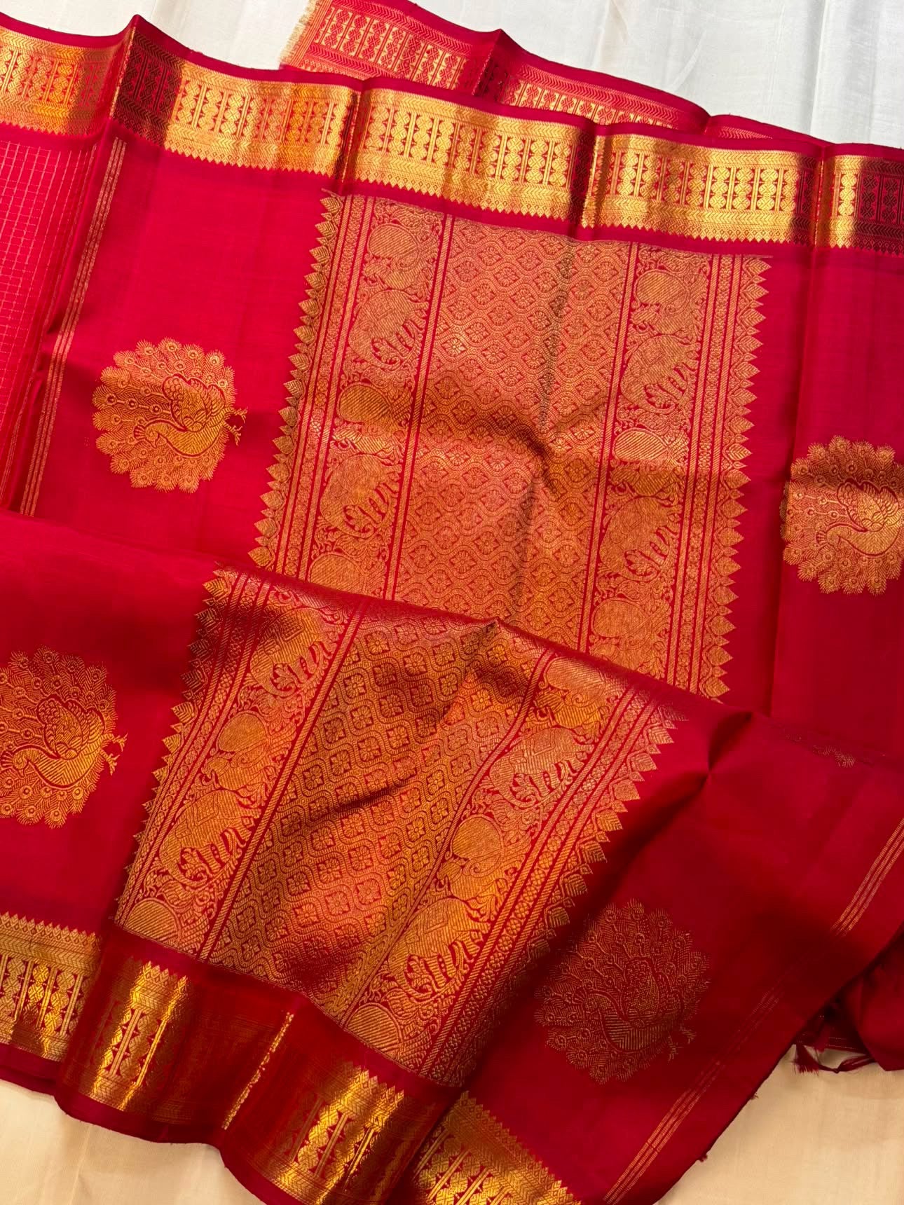 Arakku pure Zari Kattam / kanjipuram silk saree CLSA 4775