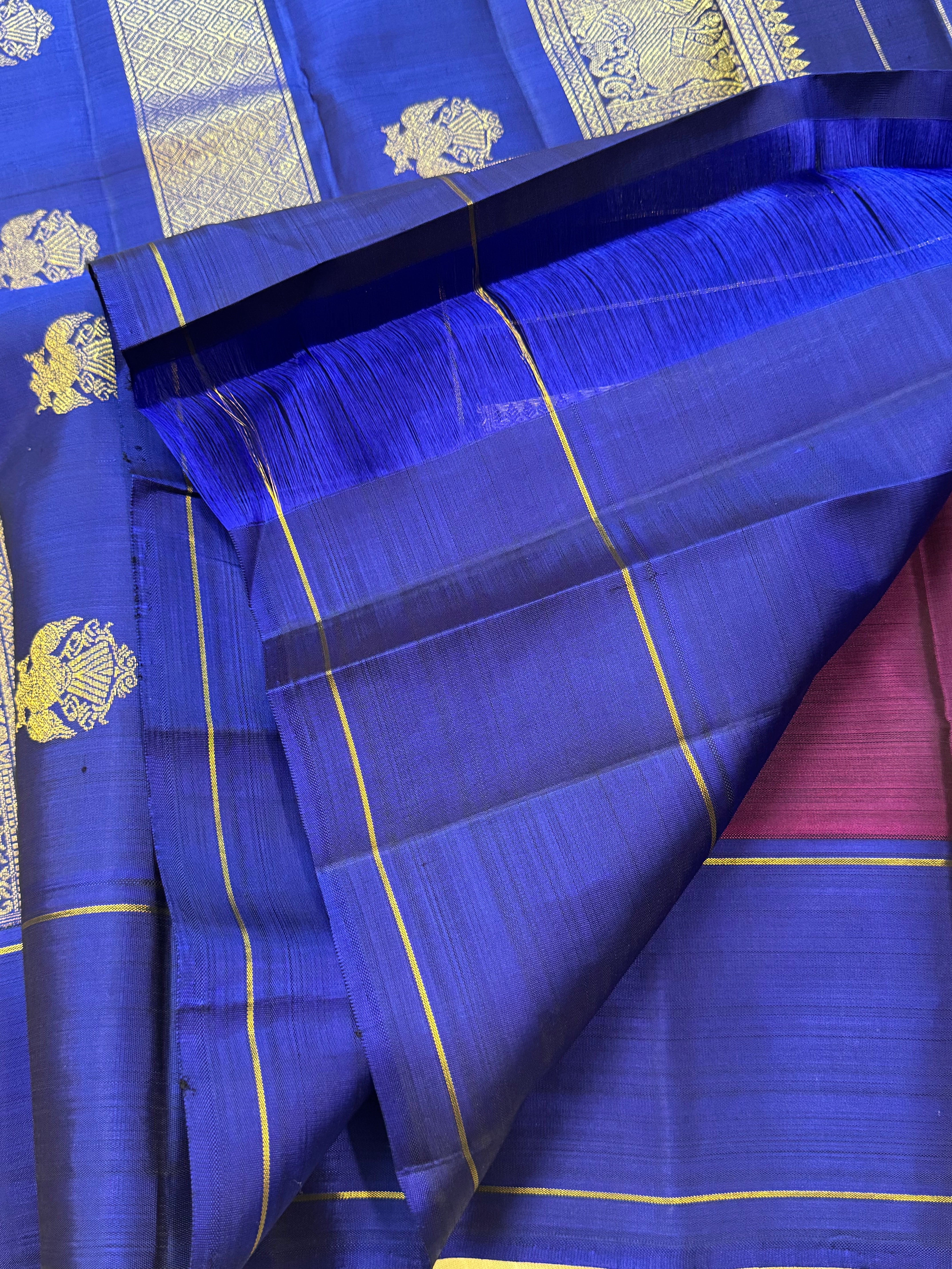 Navalpazha colour / simple kanjipuram silk