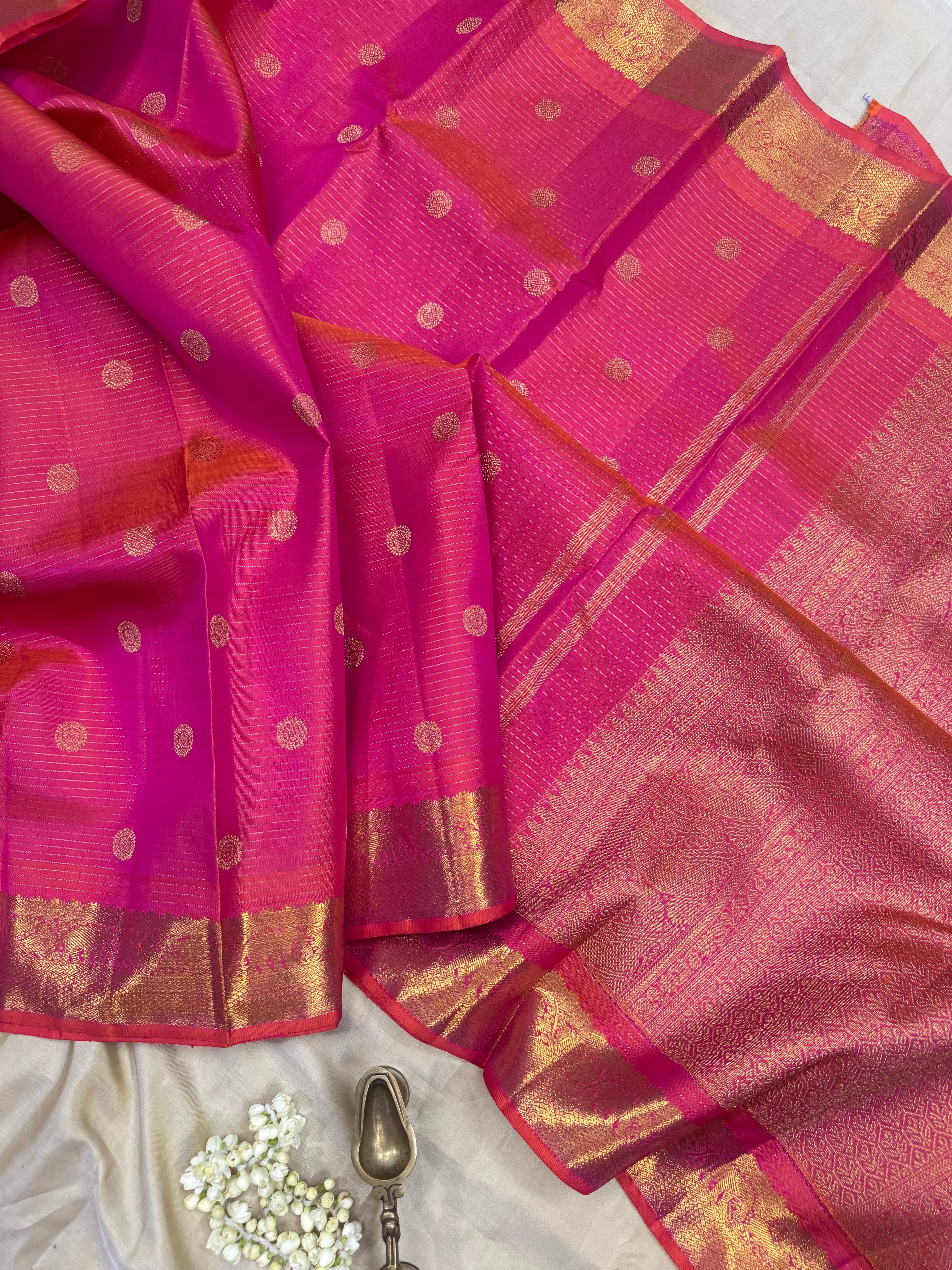 Kanagambaram thanthi Kambi / kanjipuram silk