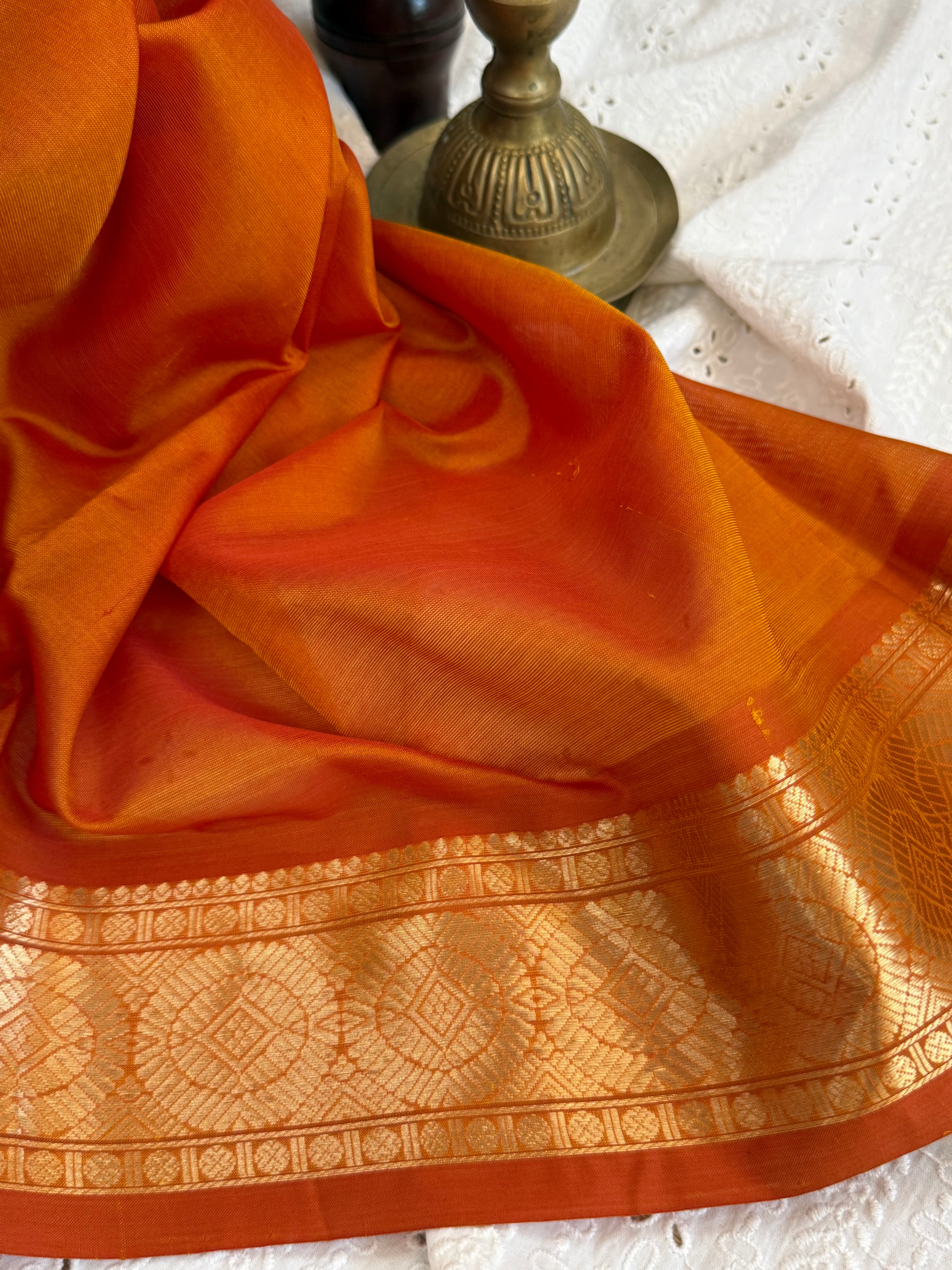Veldhari Mustard and Rust / Premium Silk Cotton CL9745