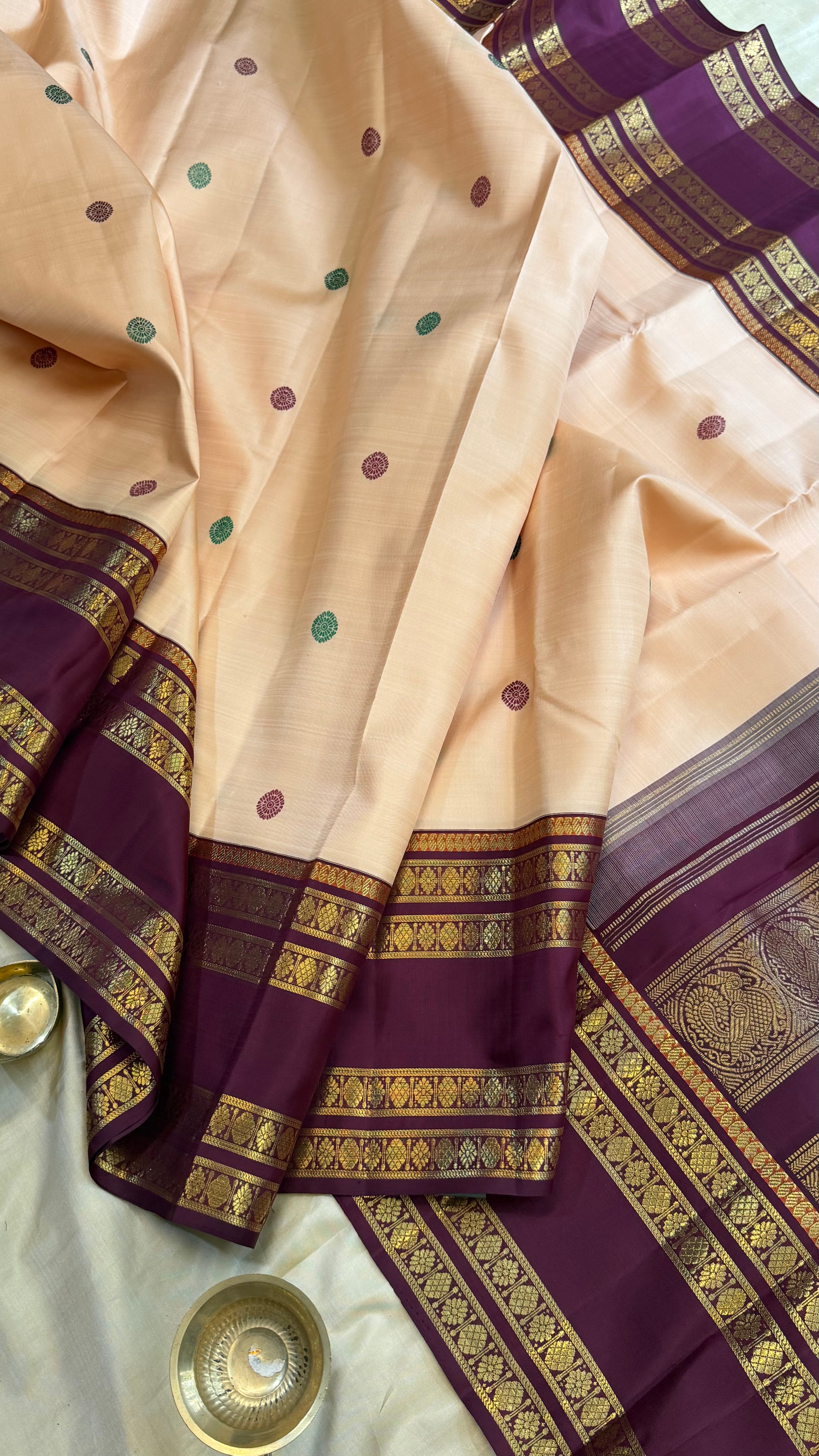 Vintage revival Korvai  master weaver / Kanjipuram silk