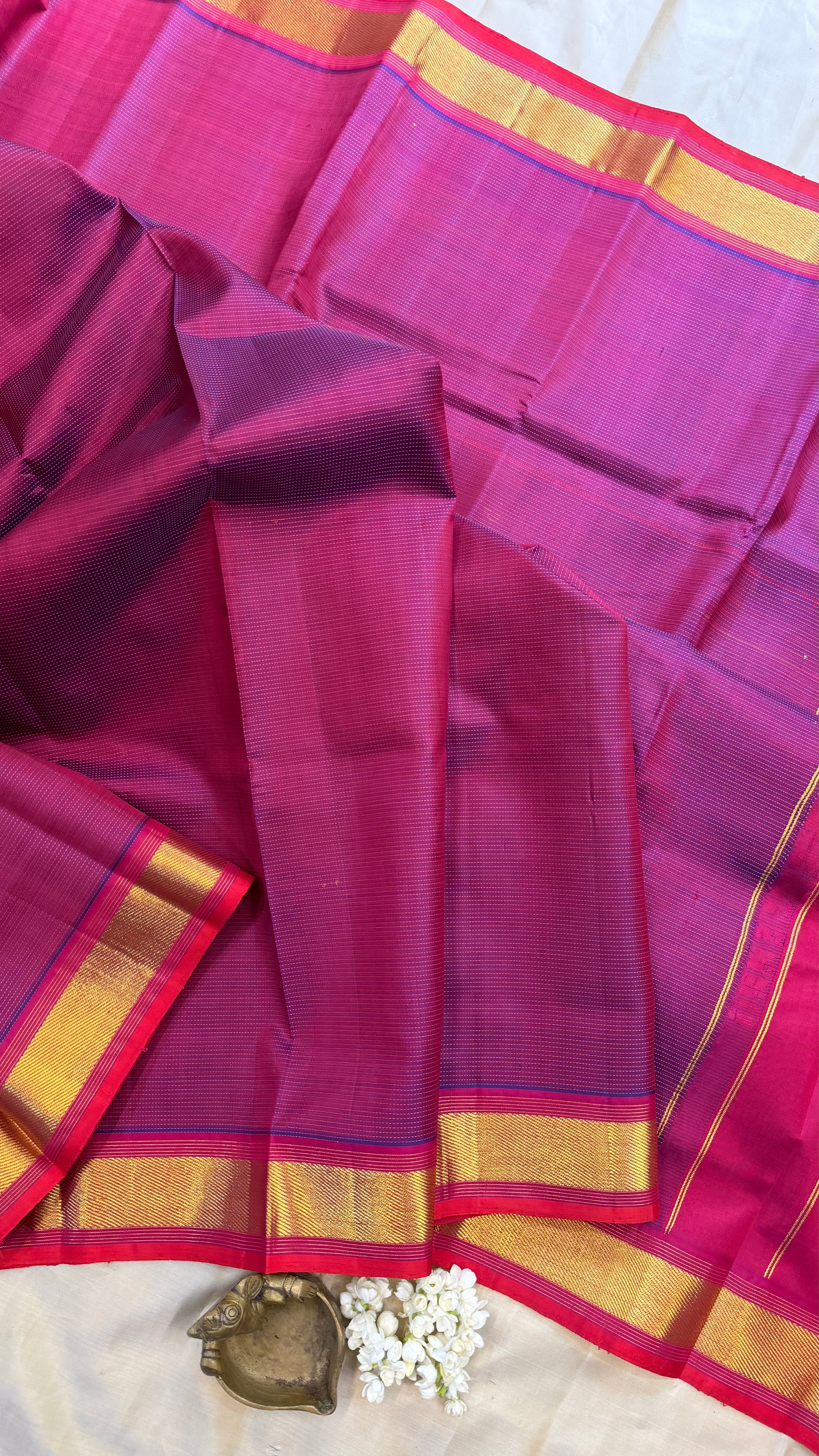 Magenta pink / Arani silk