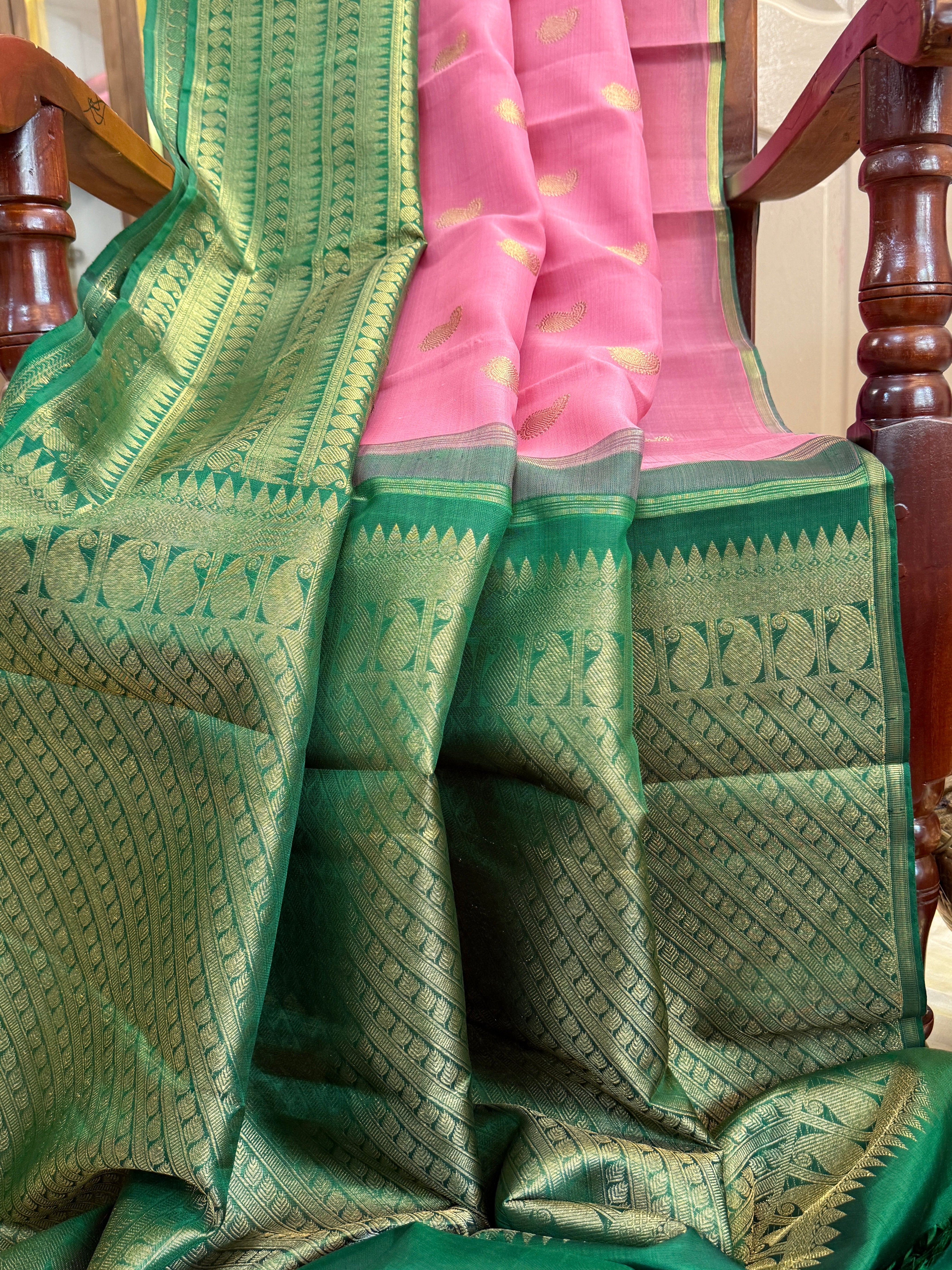 Organza silk saree / clsa 10683