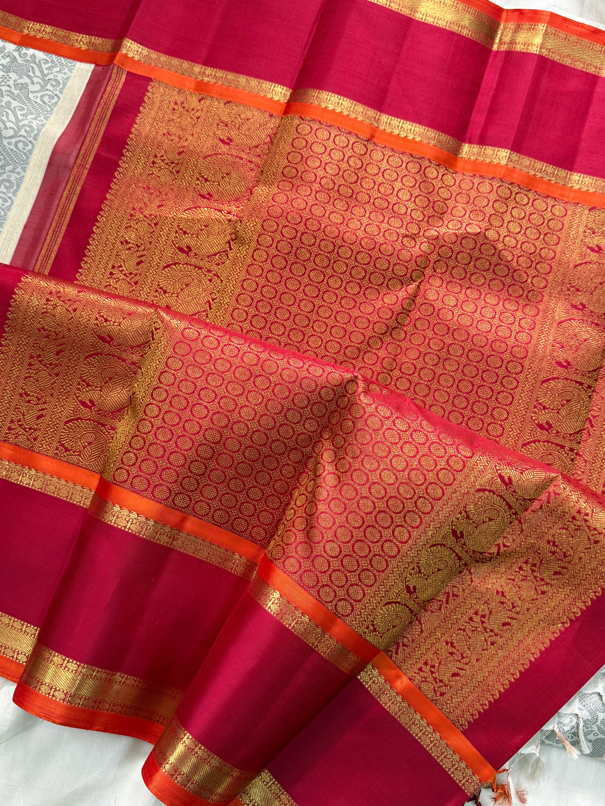 Vanasingaram Rettapet border/ Kanjipuram silk saree clsa 12793