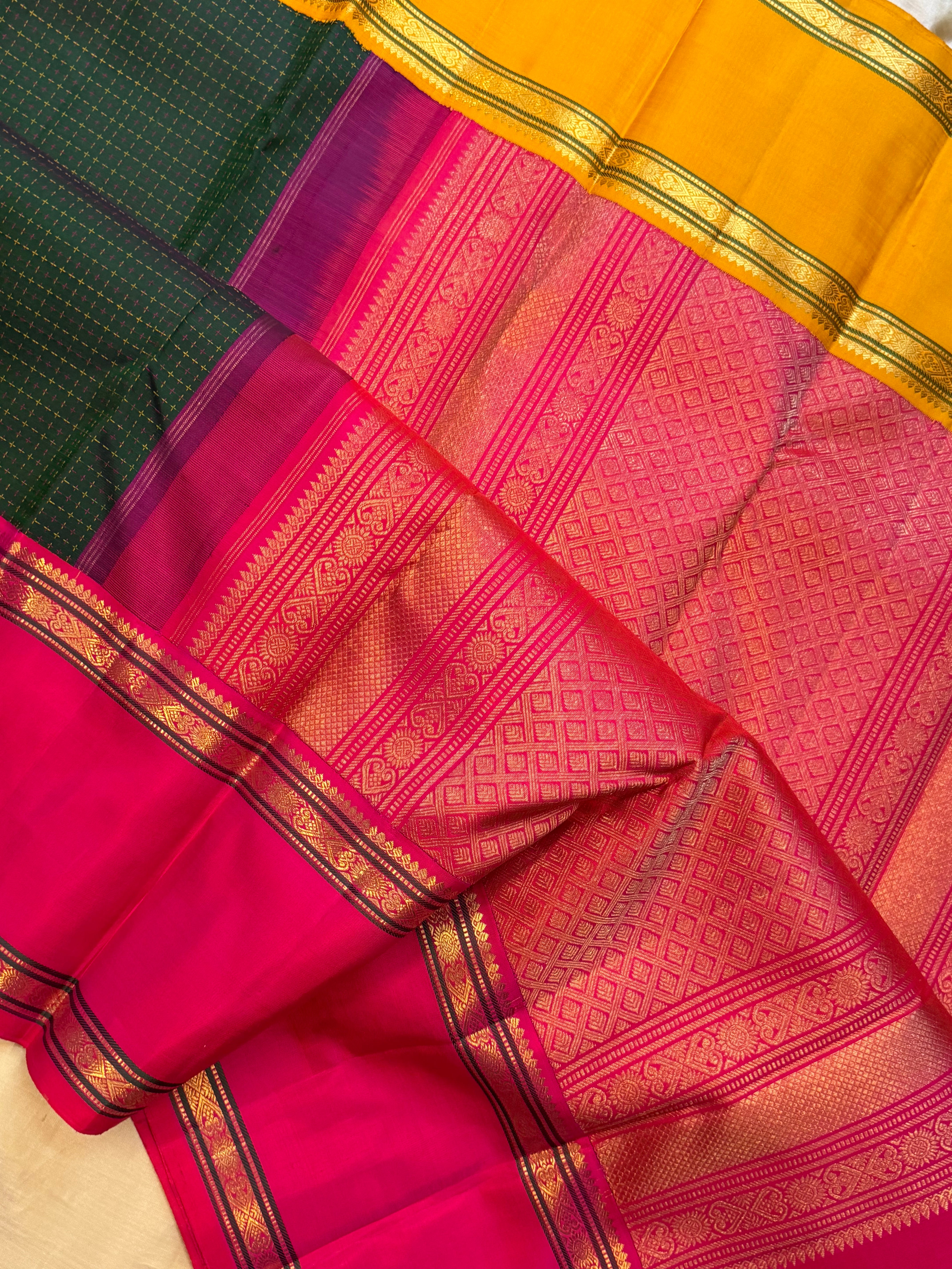 Ganga Jamuna plus Butta Korvai   / Kanjipuram silk