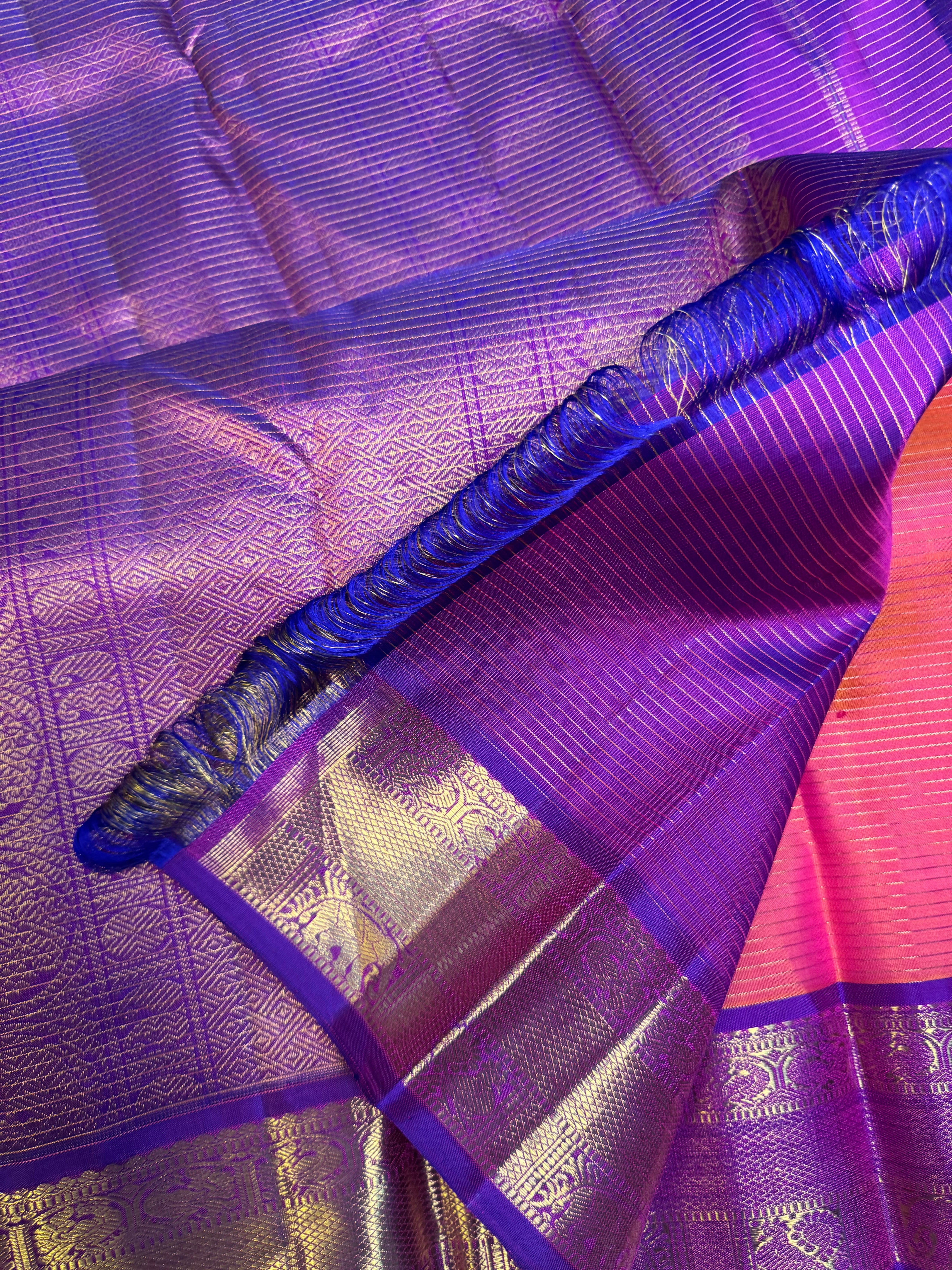 Kanagambaram thanthi kambi / Kanjipuram silk