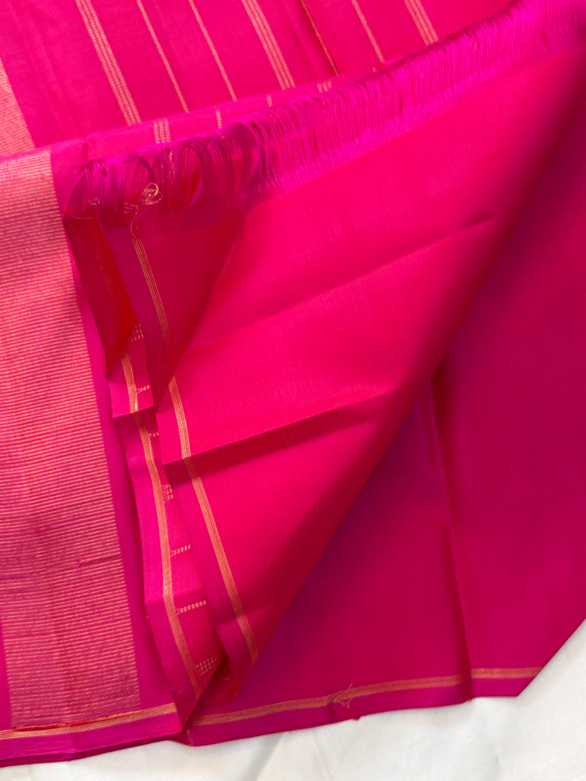Orange and pink half an half pattern / Kanjipuram silk CLSA11584