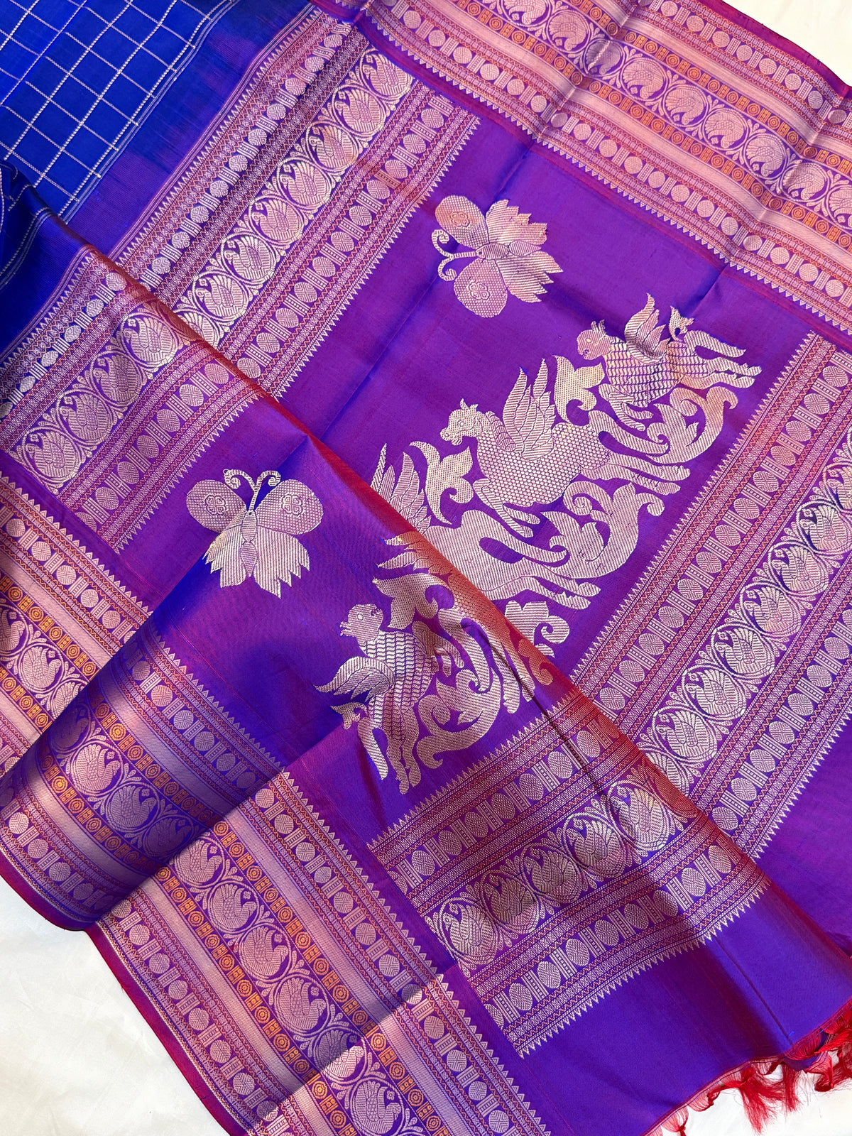 Festivel edit _Special edition _big border with body thread kattam silk saree/clsa 12407