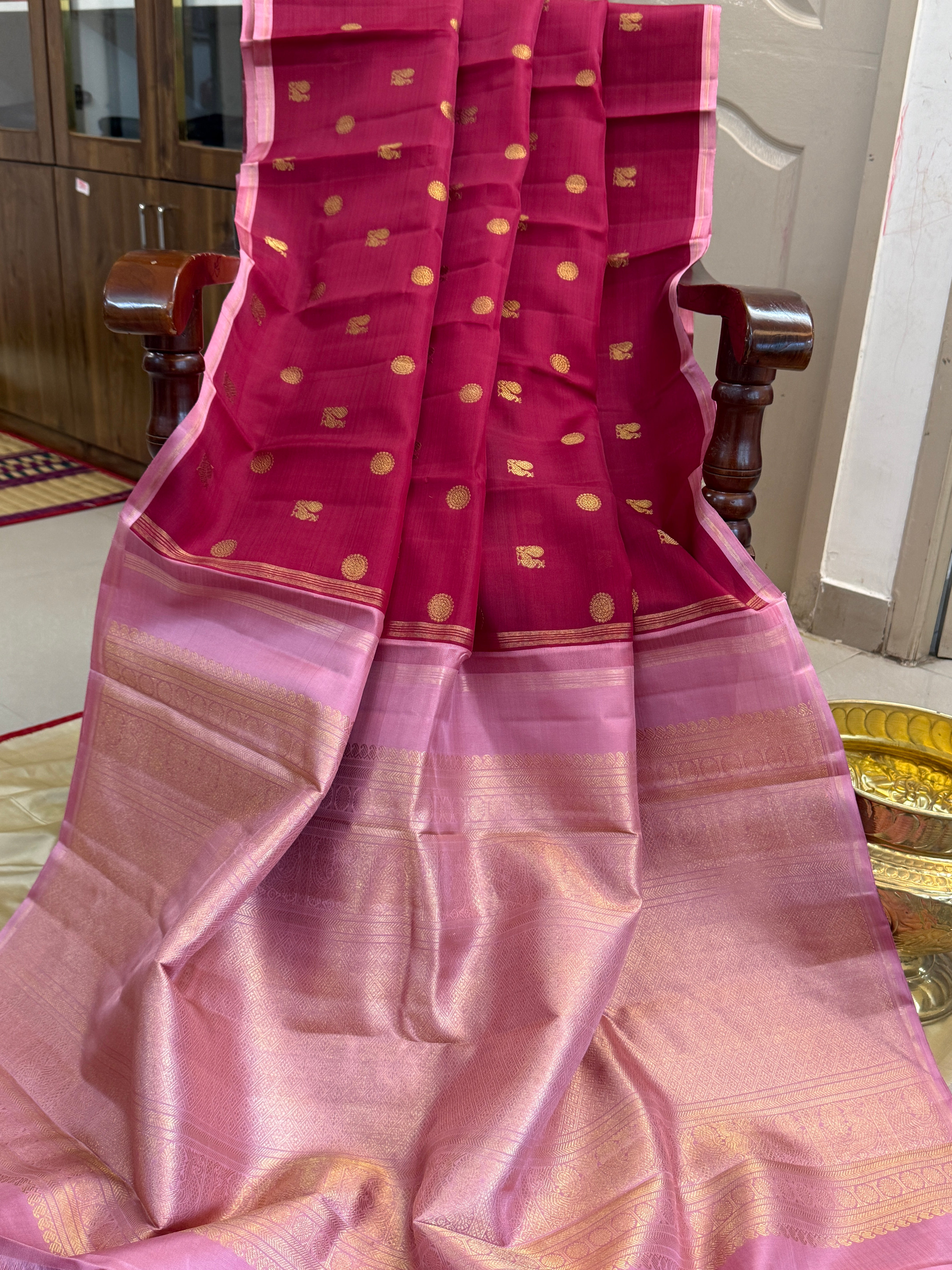 Organza silk saree / clsa 11132