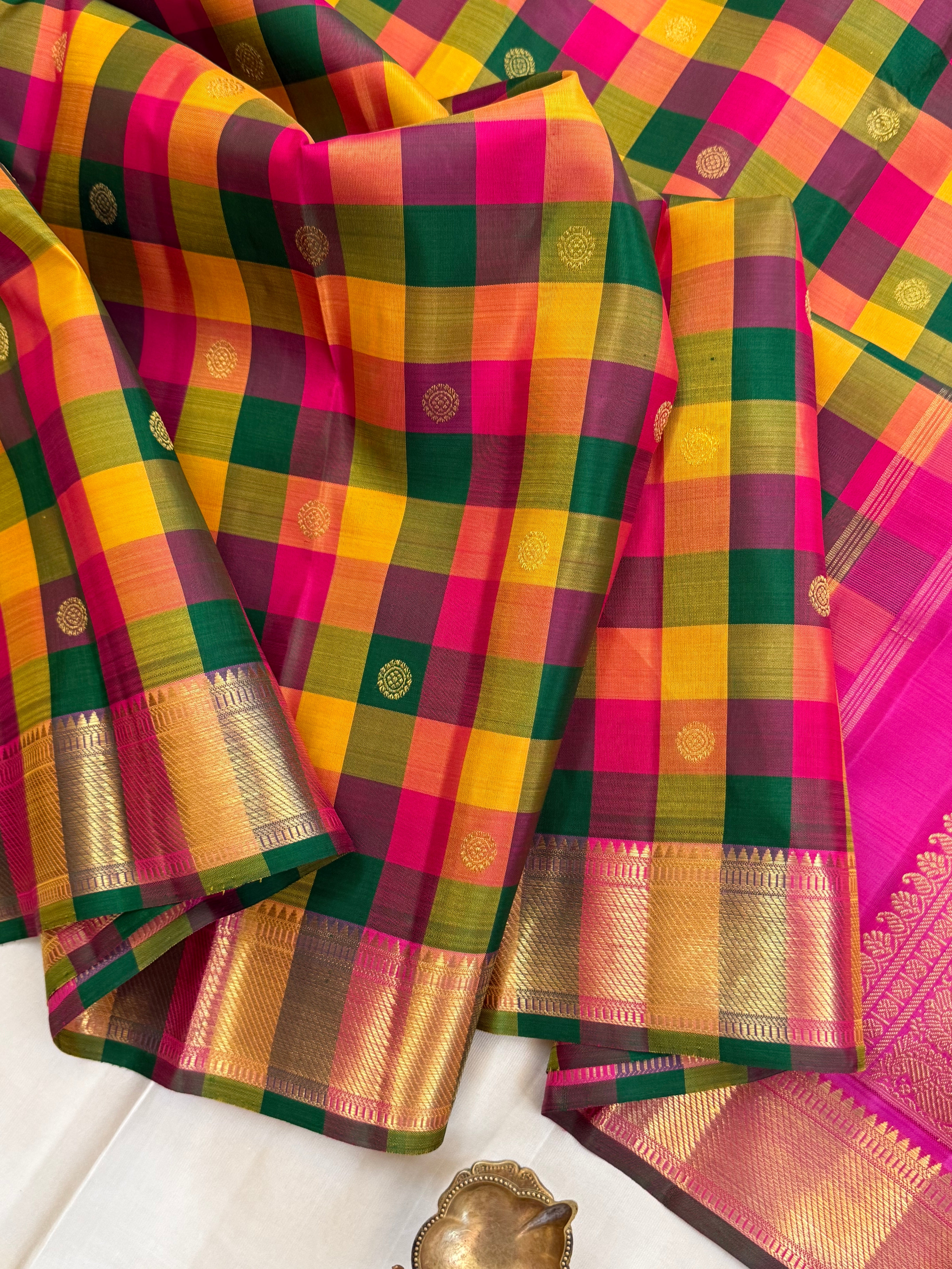 Paalum Pazhamum Kattam/ kanjipuram silk saree CLSA 10982