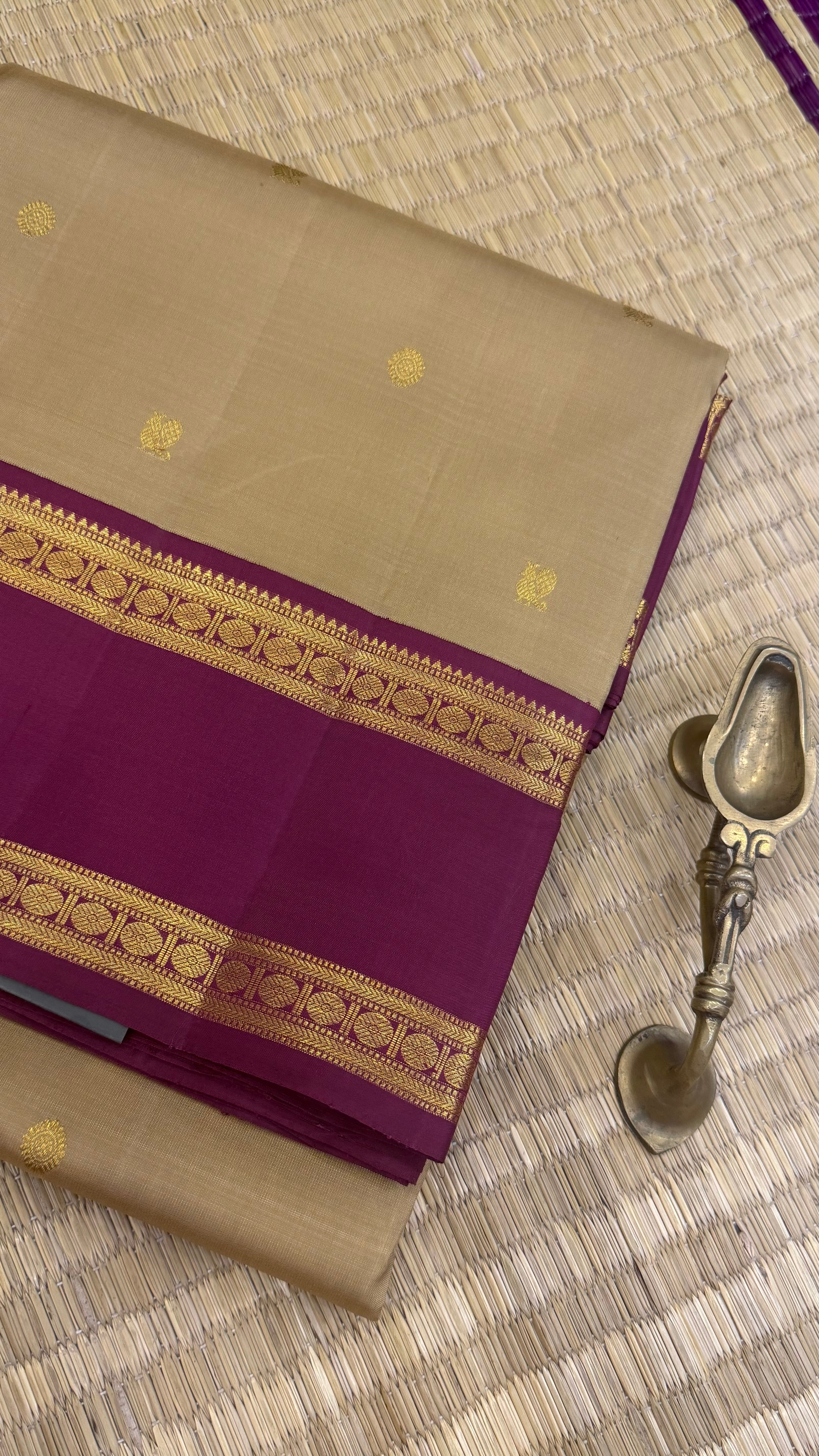 10 yards korvai Kanjipuram silk