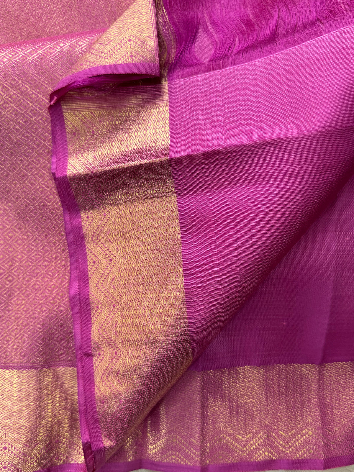 Pastel pink with pure zari/kanjipuram silk saree clsa 12520