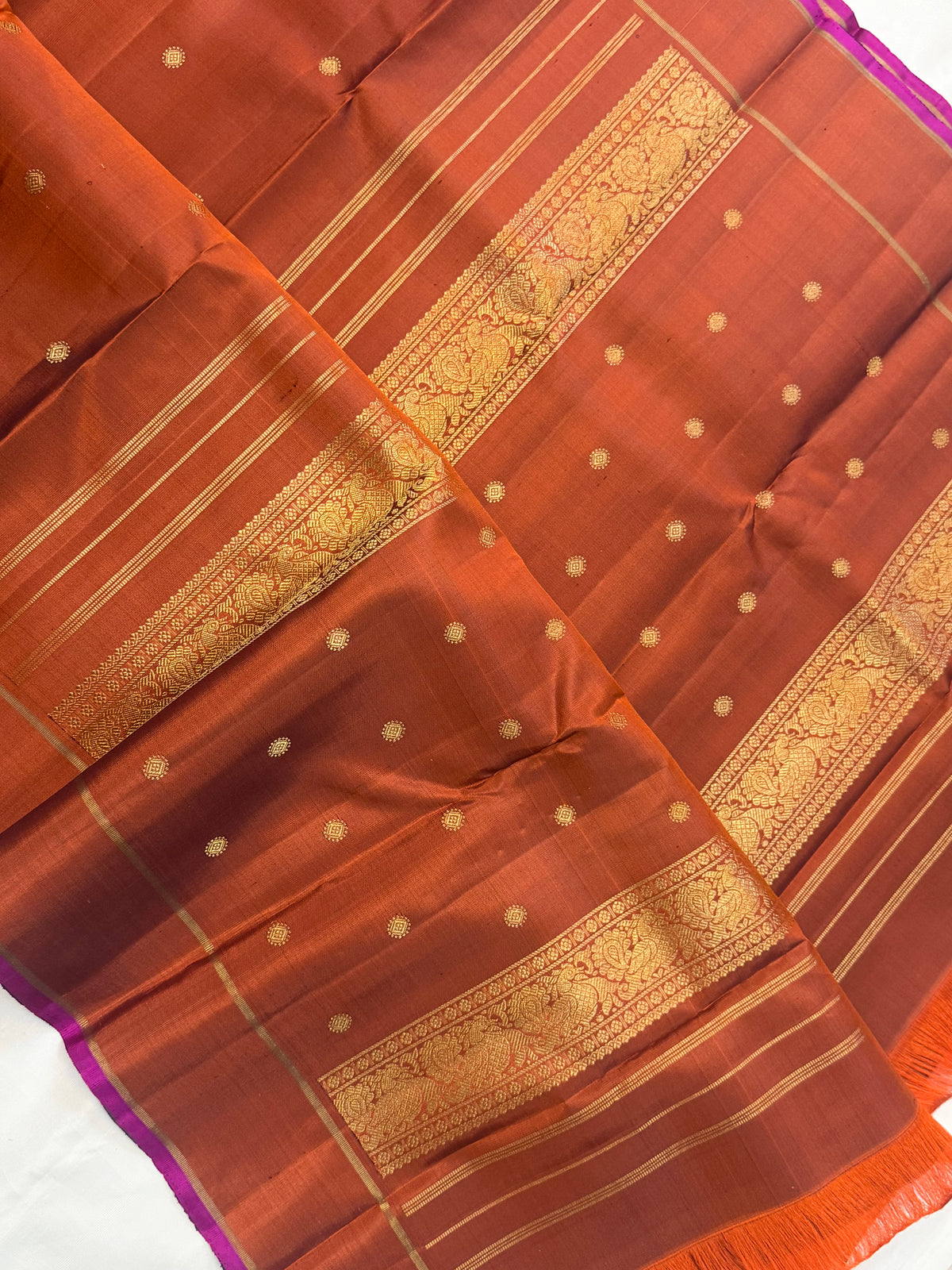 Rust Butta /Silk Kanjipuram CLSA11562