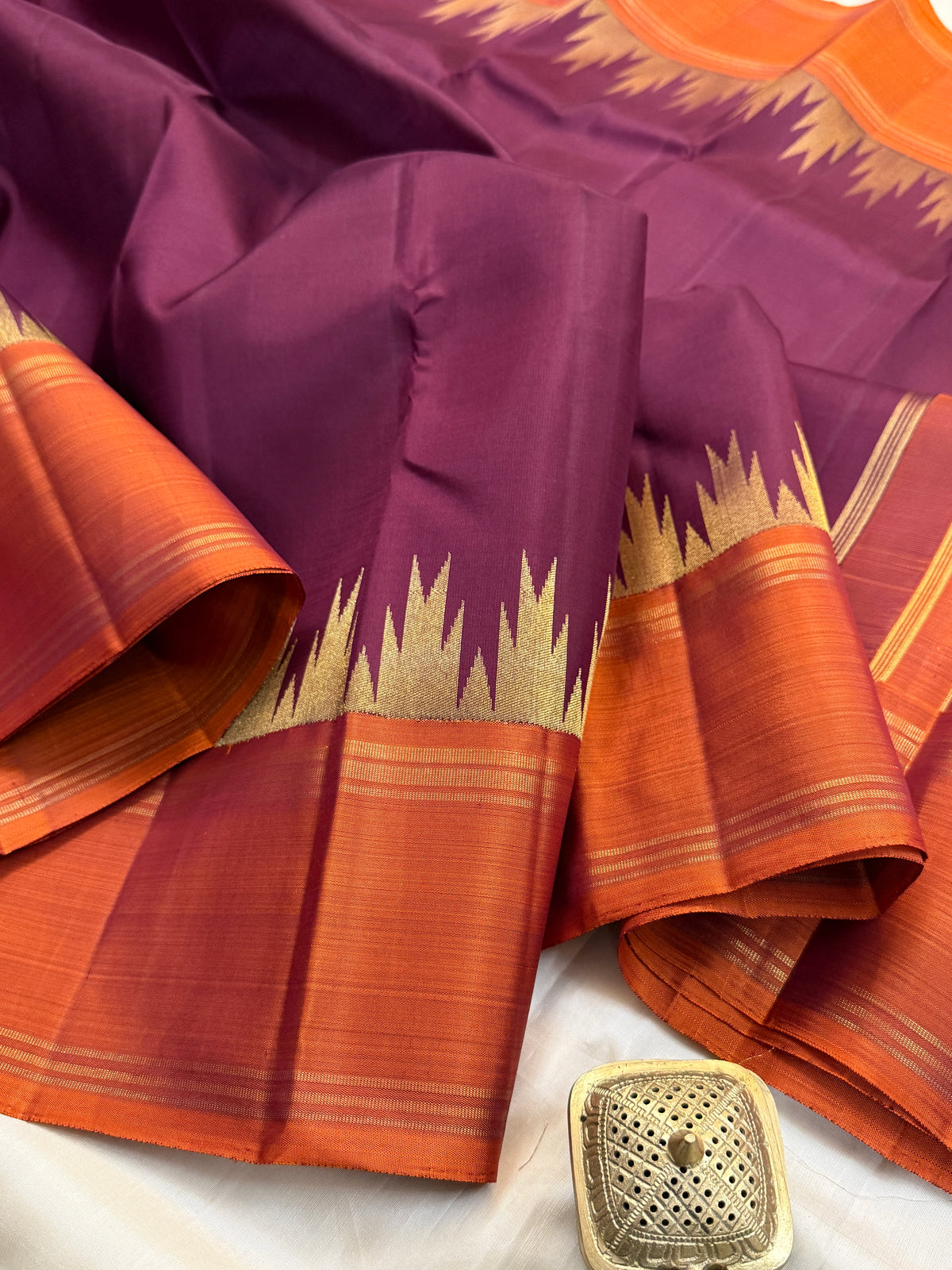 8 kol Paaku /Kanjipuram silk saree clsa 11962
