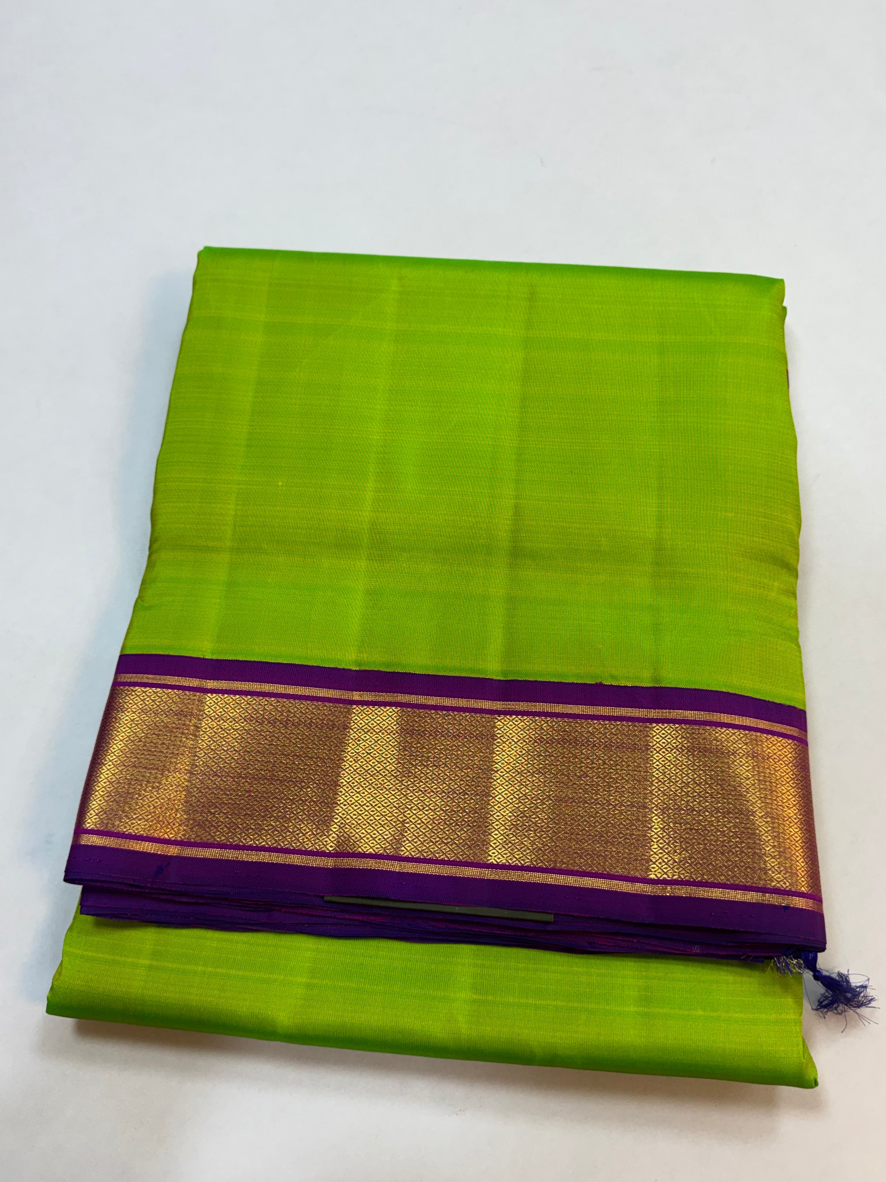 2g Sneha green kai  korvai 10 yardssaree