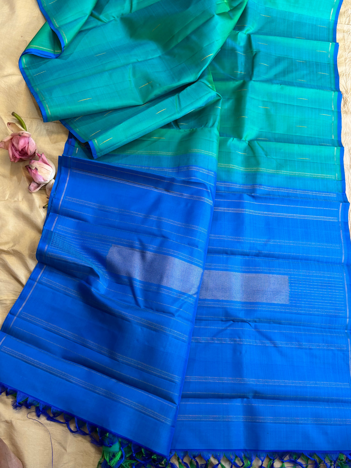 Malli moggu simple pure Zari Kanjipuram clsa12691