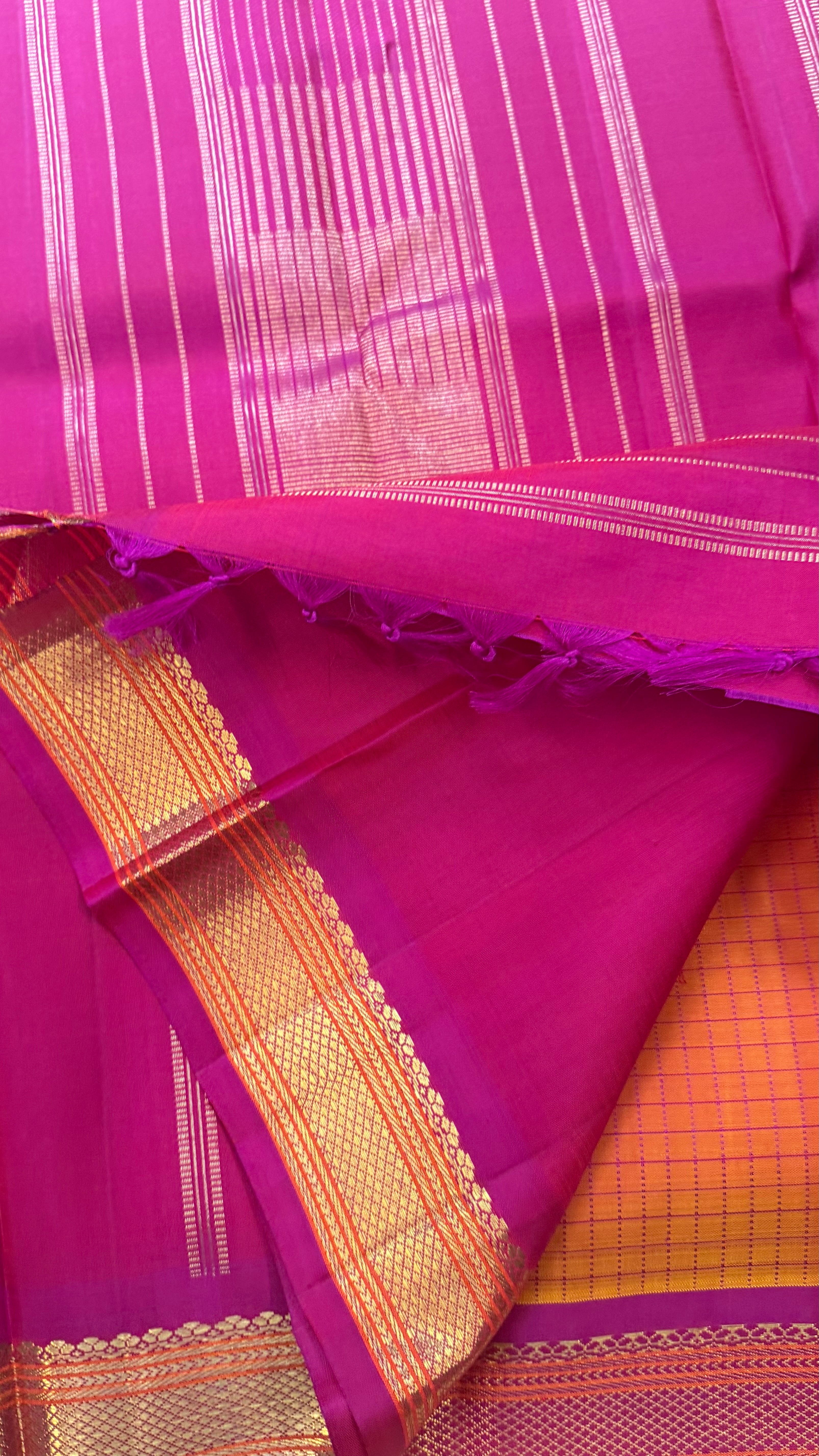 Simha color Kattam  / Kanjipuram silk