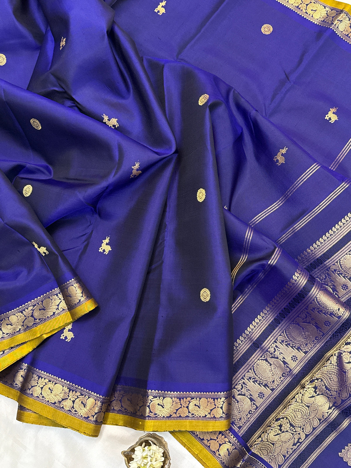 festivel edit _special edition_midnight blue / silk saree clsa 12418