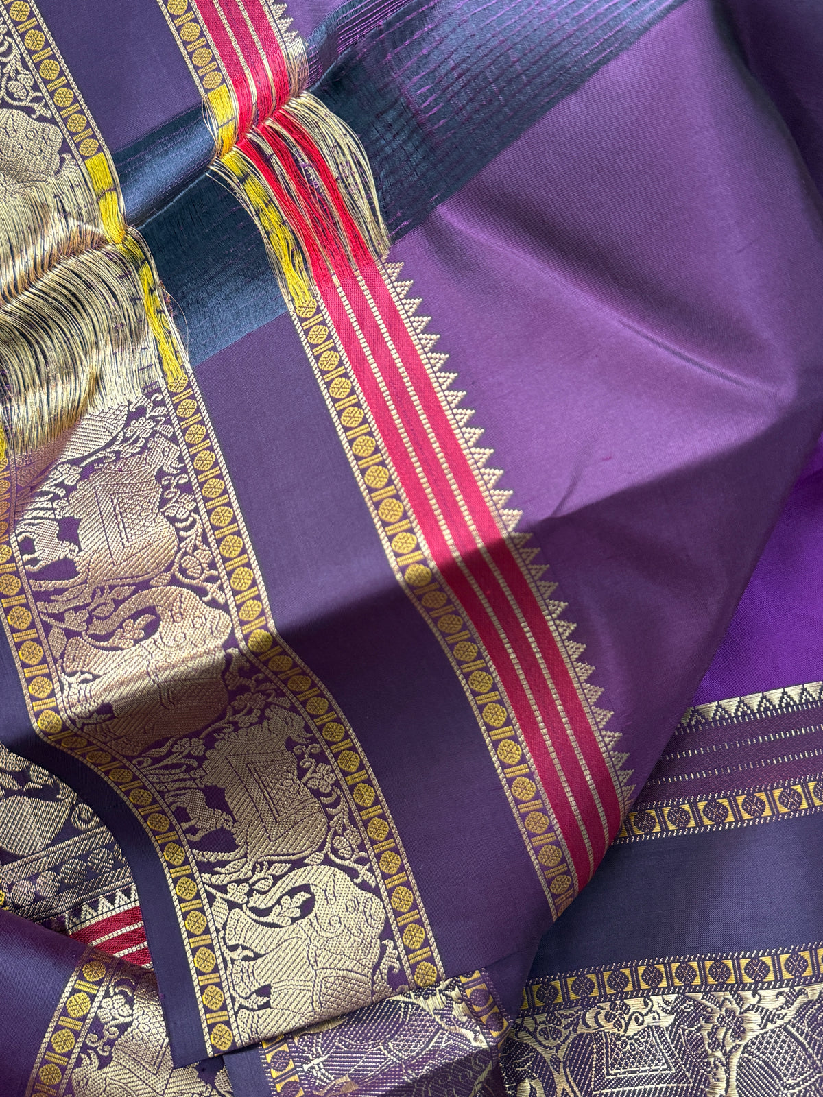 Purple unique border / Special Edition Silk CLSA11883