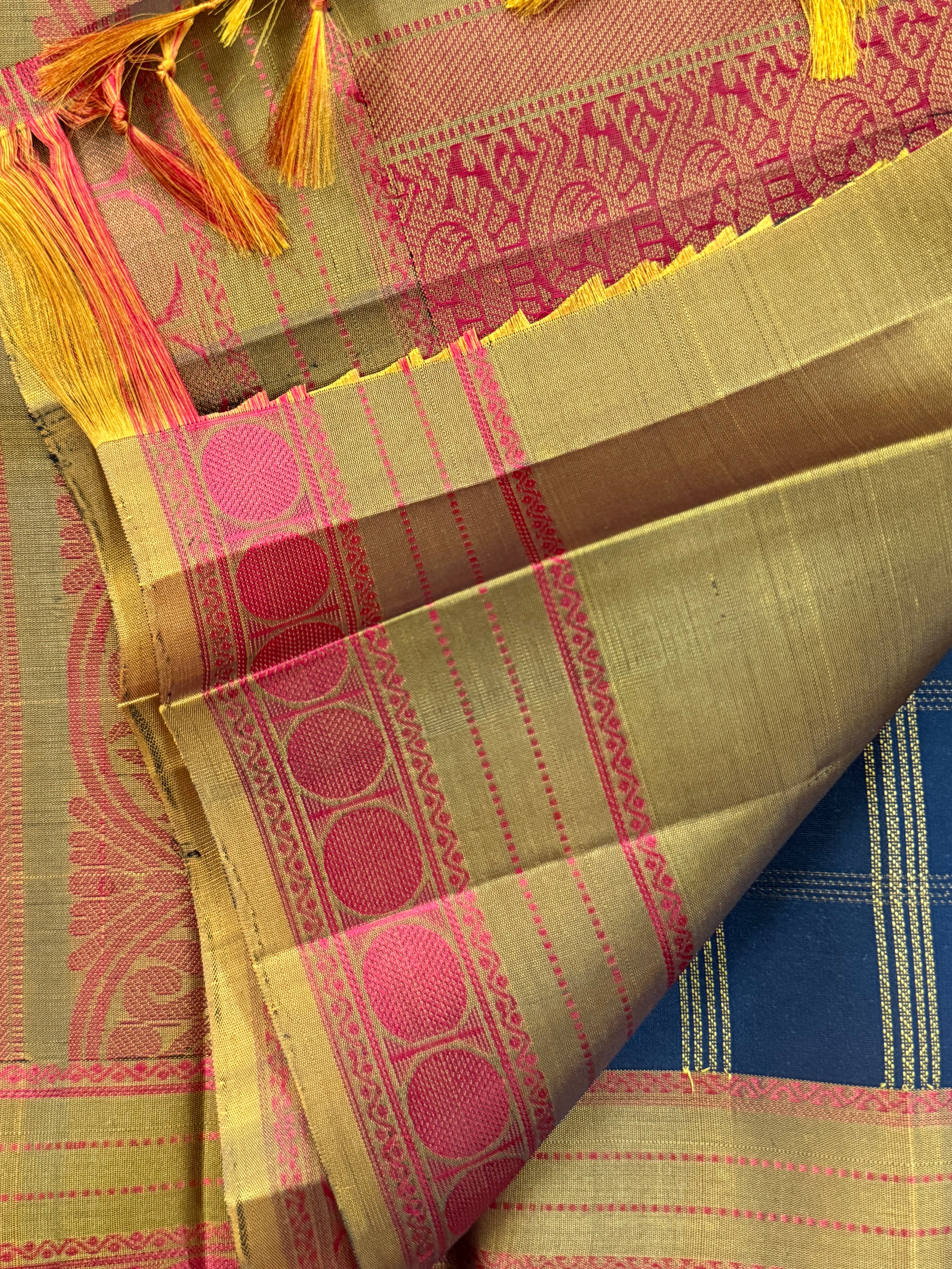 Black and mustard kattam / Varnangal Soft Silk