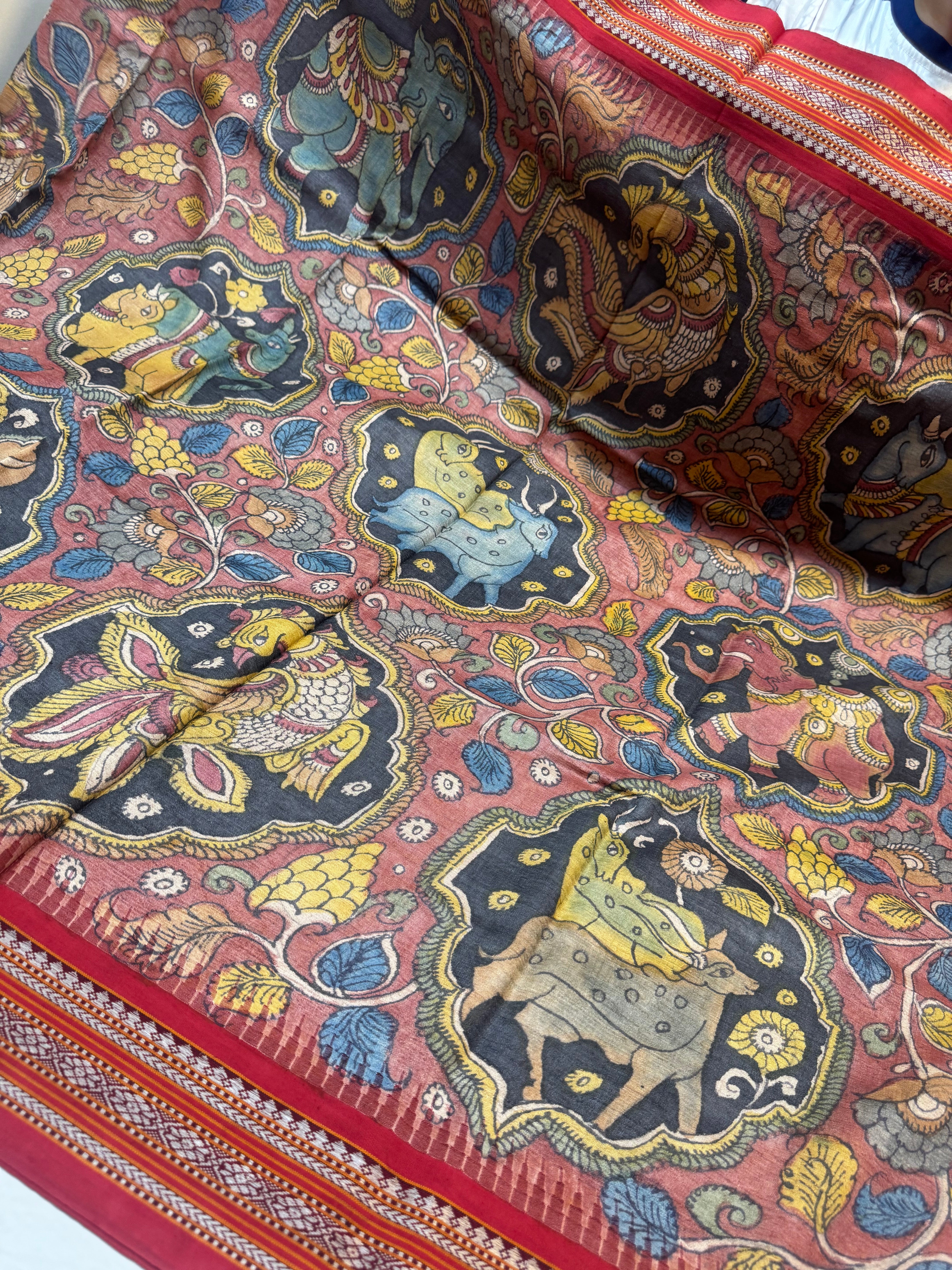 Vanasingaram : Pen Kalamkari in Vidharba Tussar