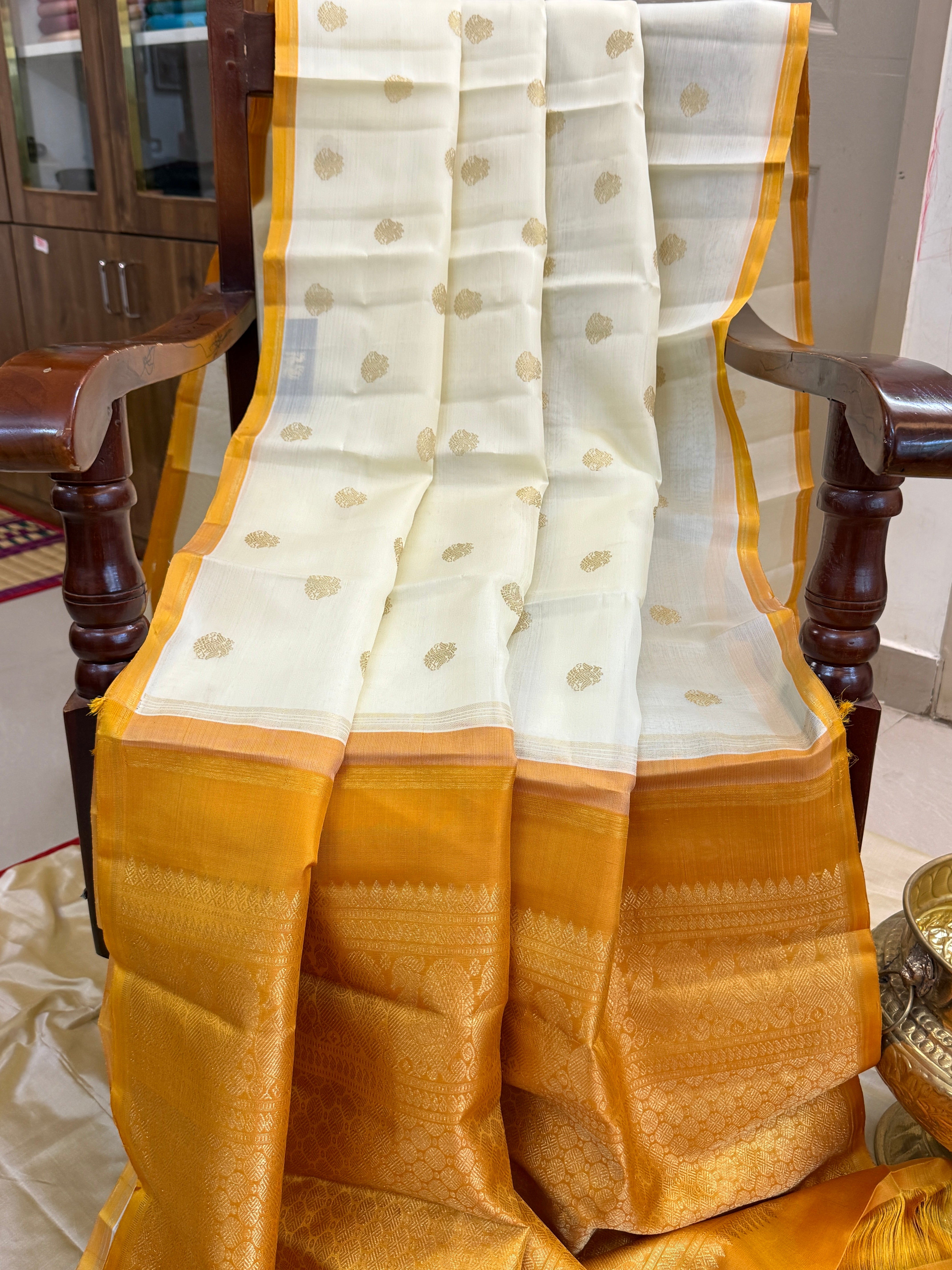 Organza silk saree / clsa 11134