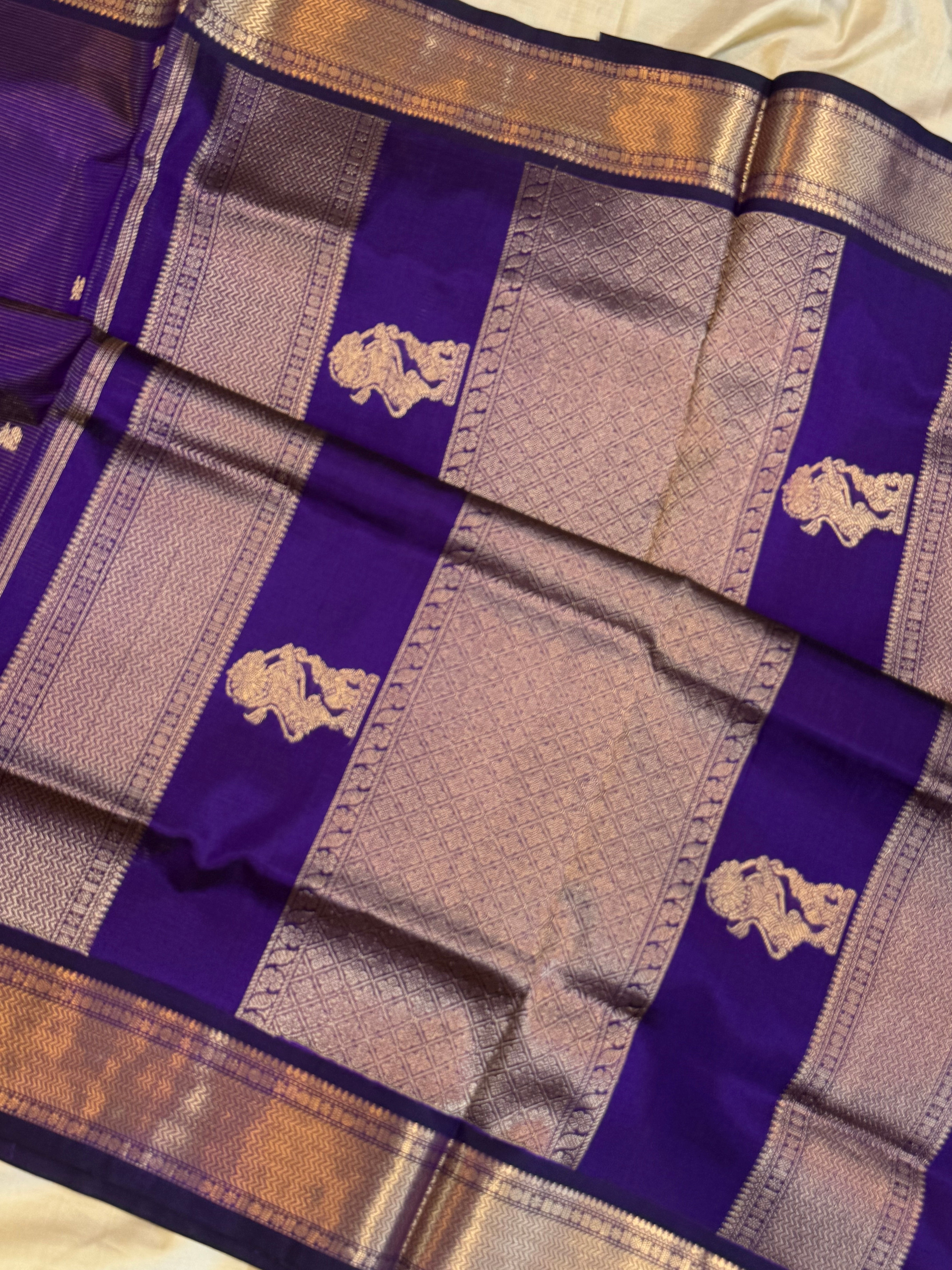 Purple Yazhli pet mercidised premium silk cotton