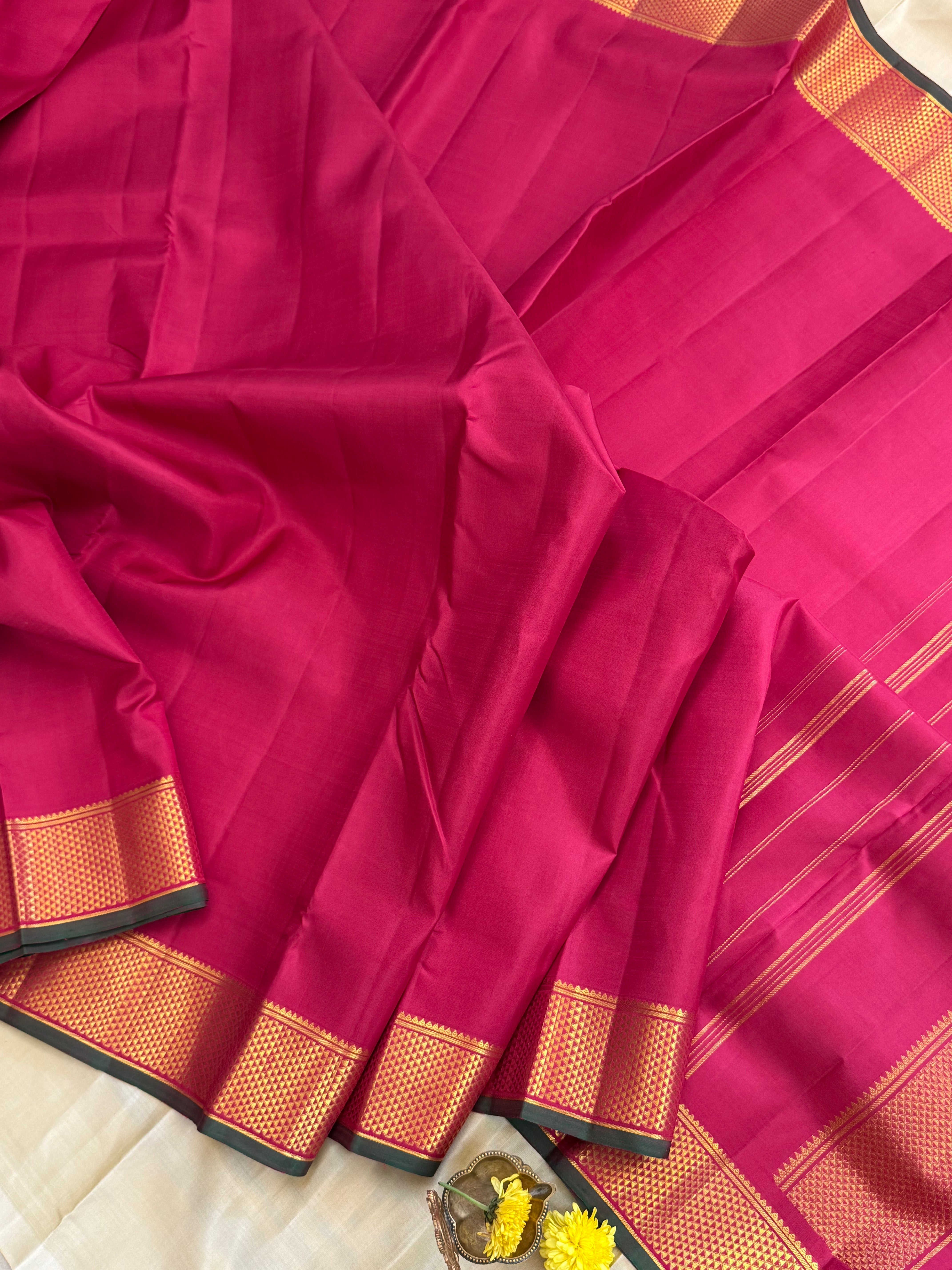 10 YARDS GETTI BORDER / KANJIPURAM SILK SAREE CLSA 8996