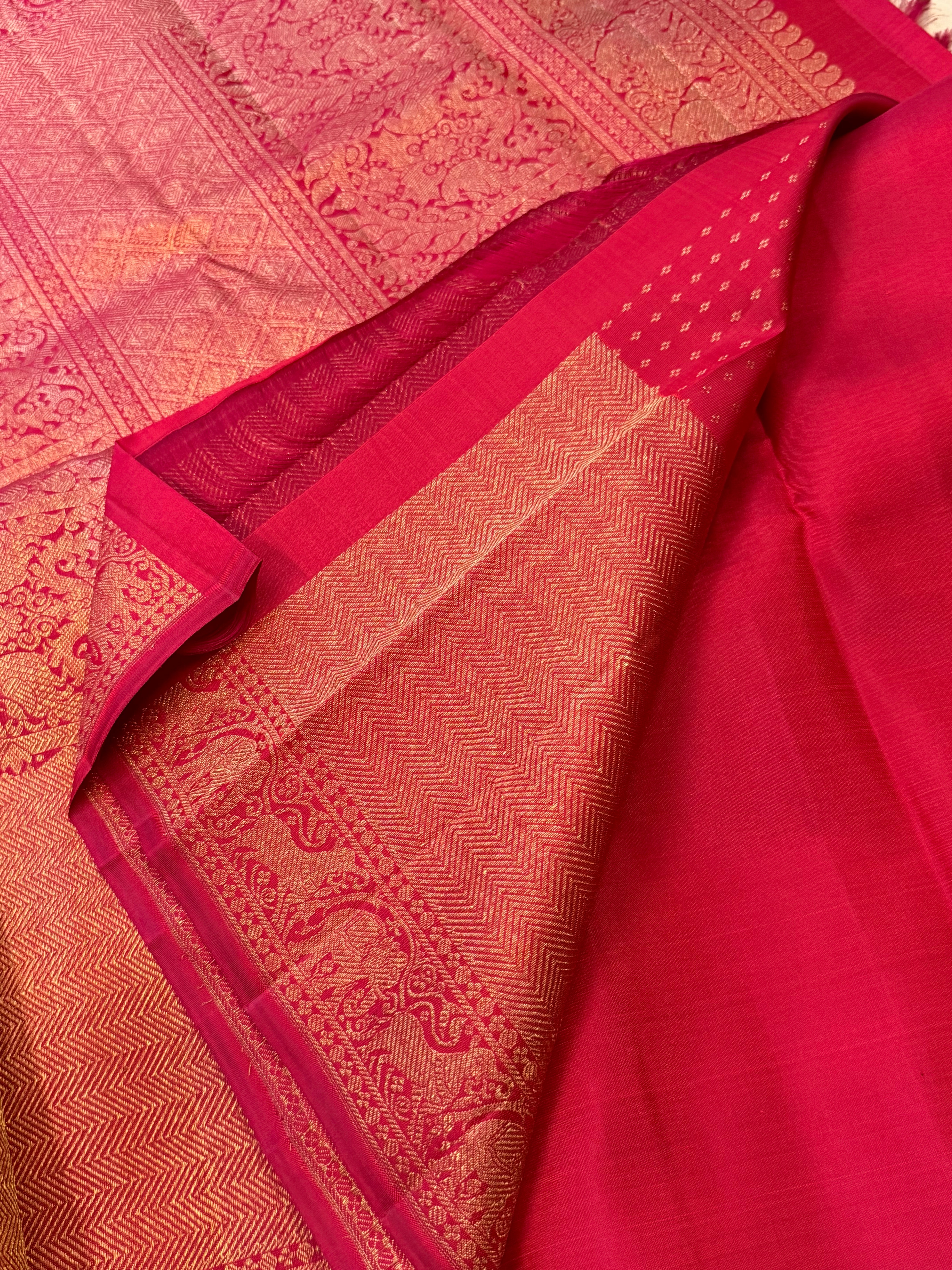 Moha : Araku morning evening   pure Zari Kanjipuram silk