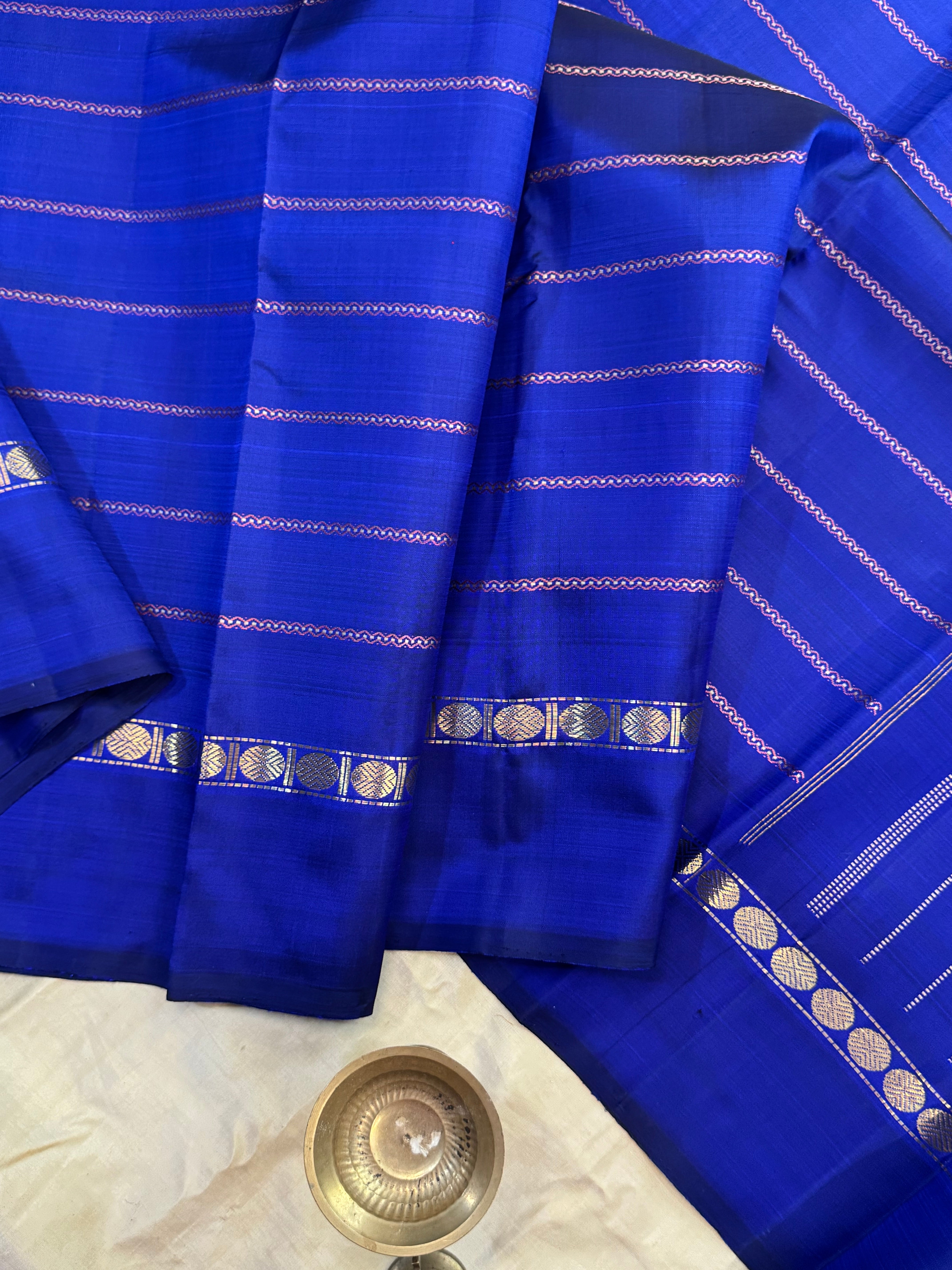Ms blue veldhari / Kanjipuram silk