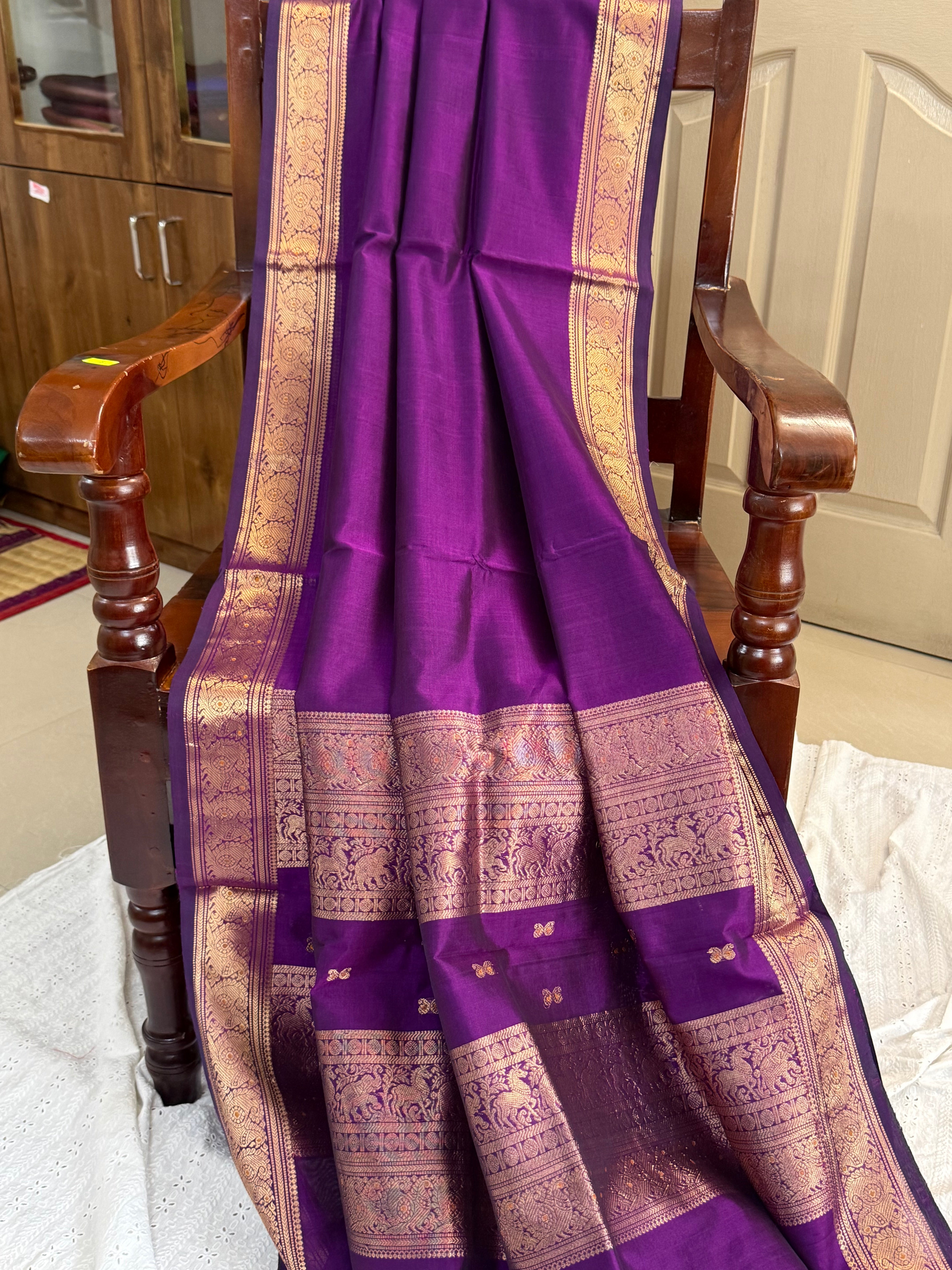Vadamalli unique pallu / Silk Cotton