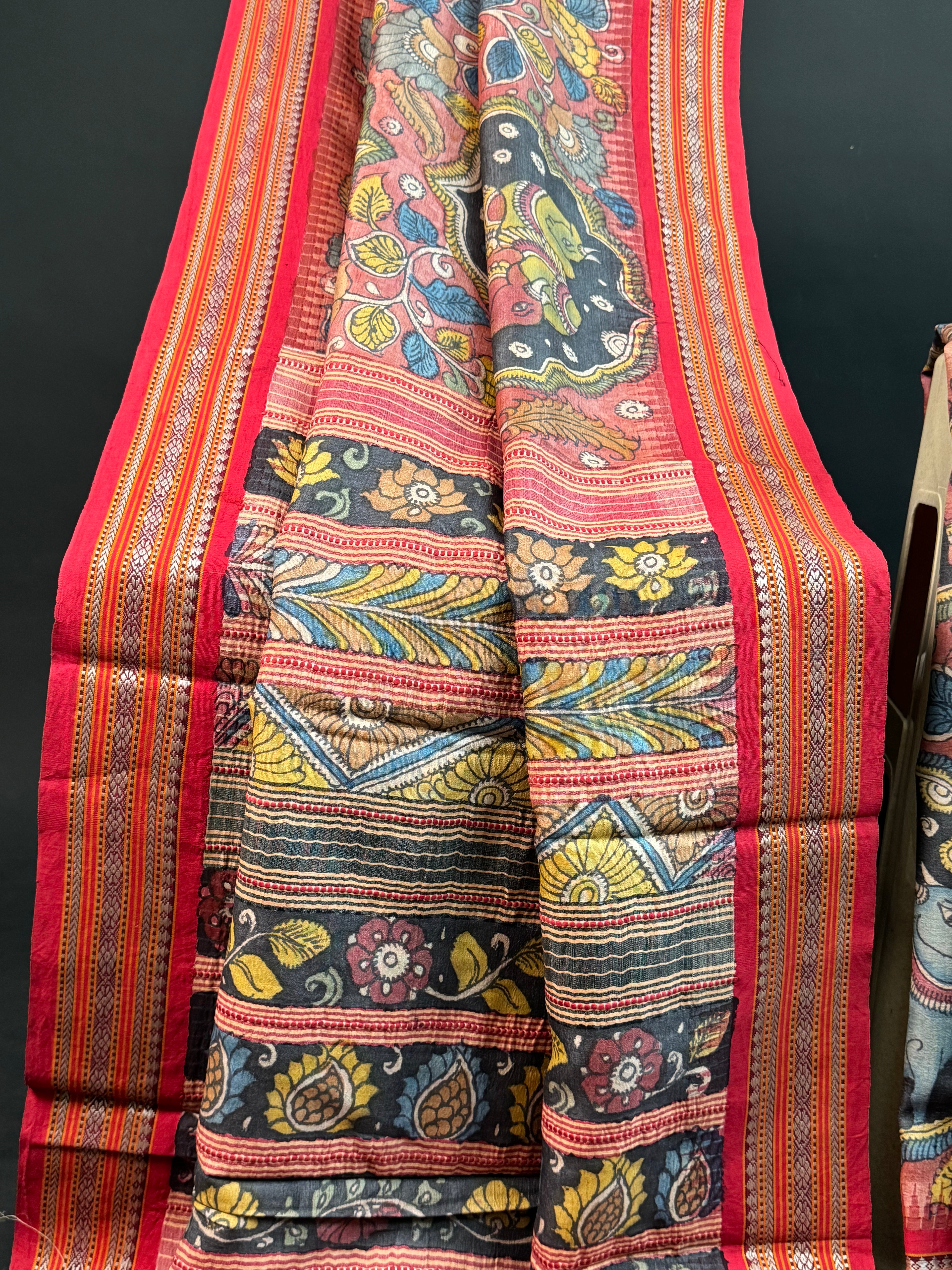 Pen kalamkari Vidharba Tussar4632