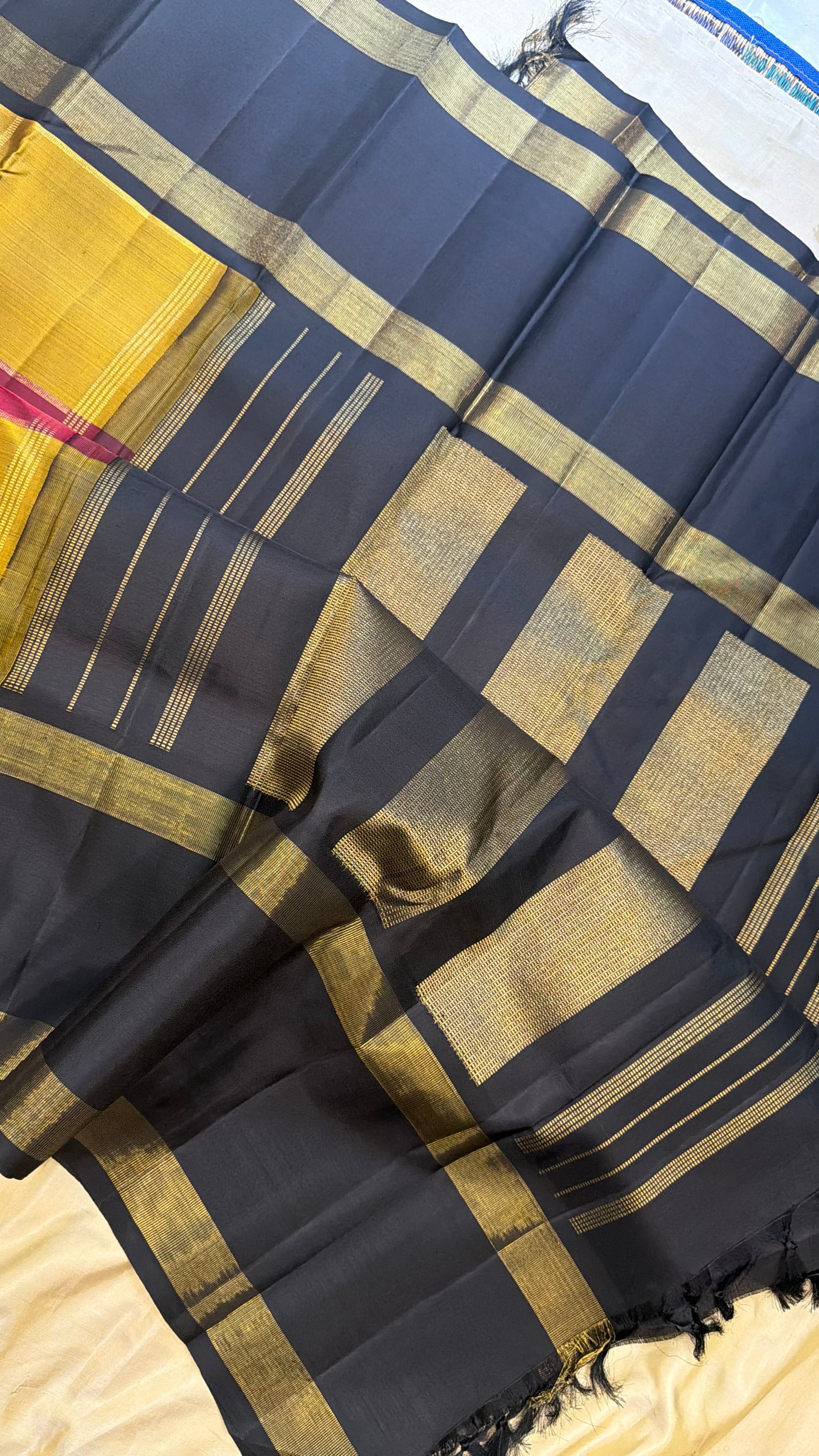 Vintage Kattam retta pet   / Kanjipuram silk