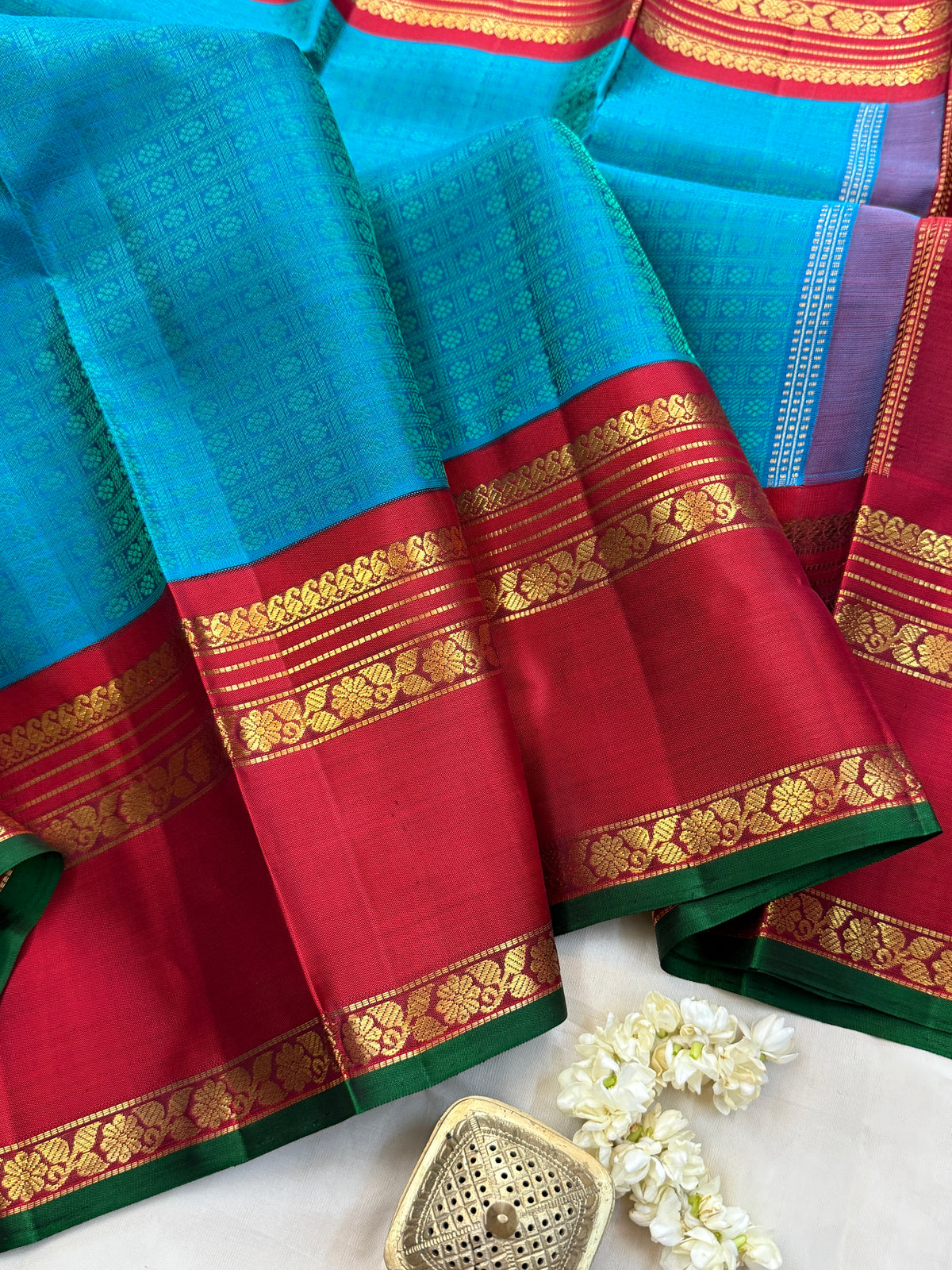 Laksham Butta Korvai / kanjipuram silk saree clsa 11386