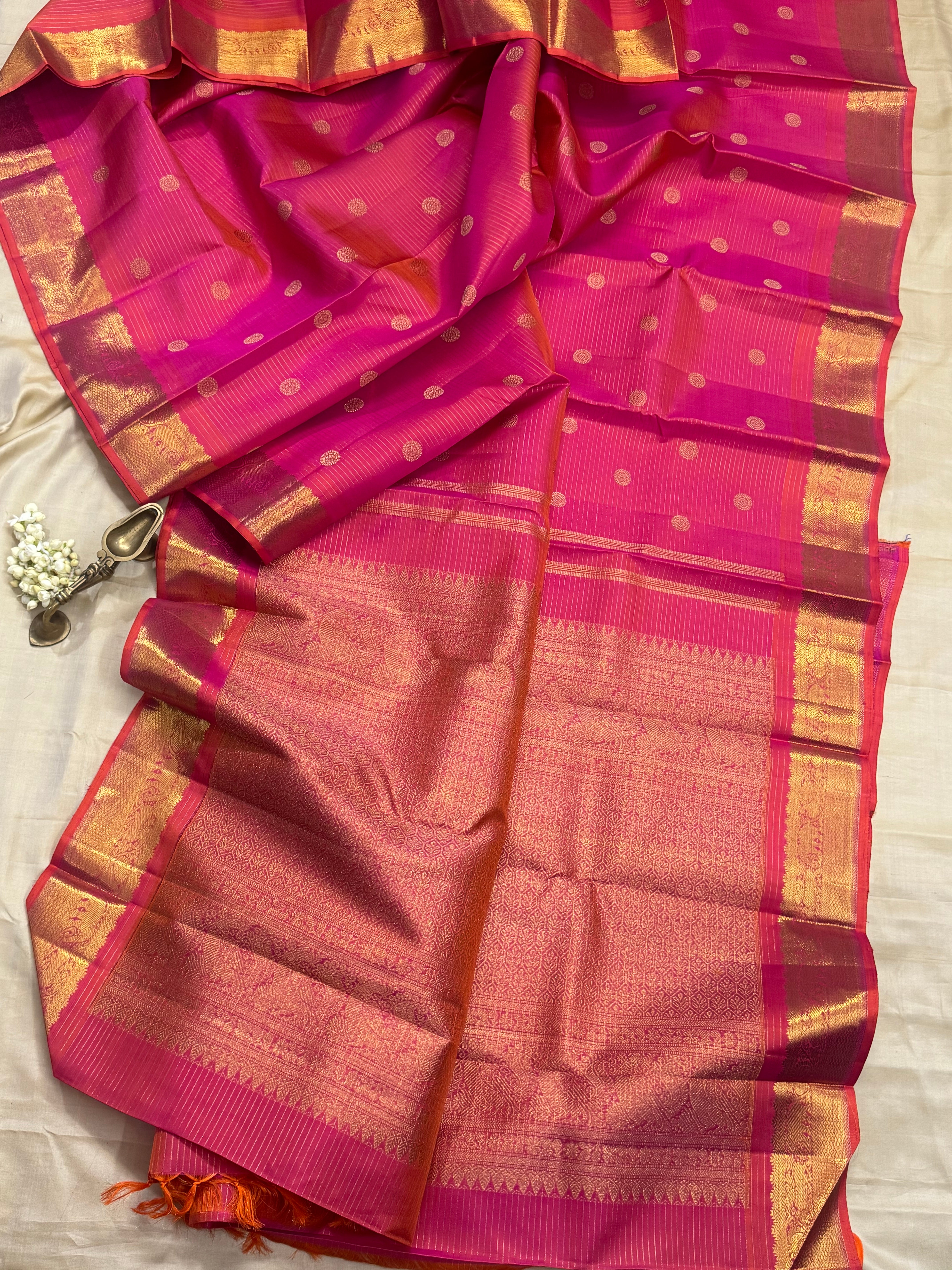 Kanagambaram thanthi Kambi / kanjipuram silk