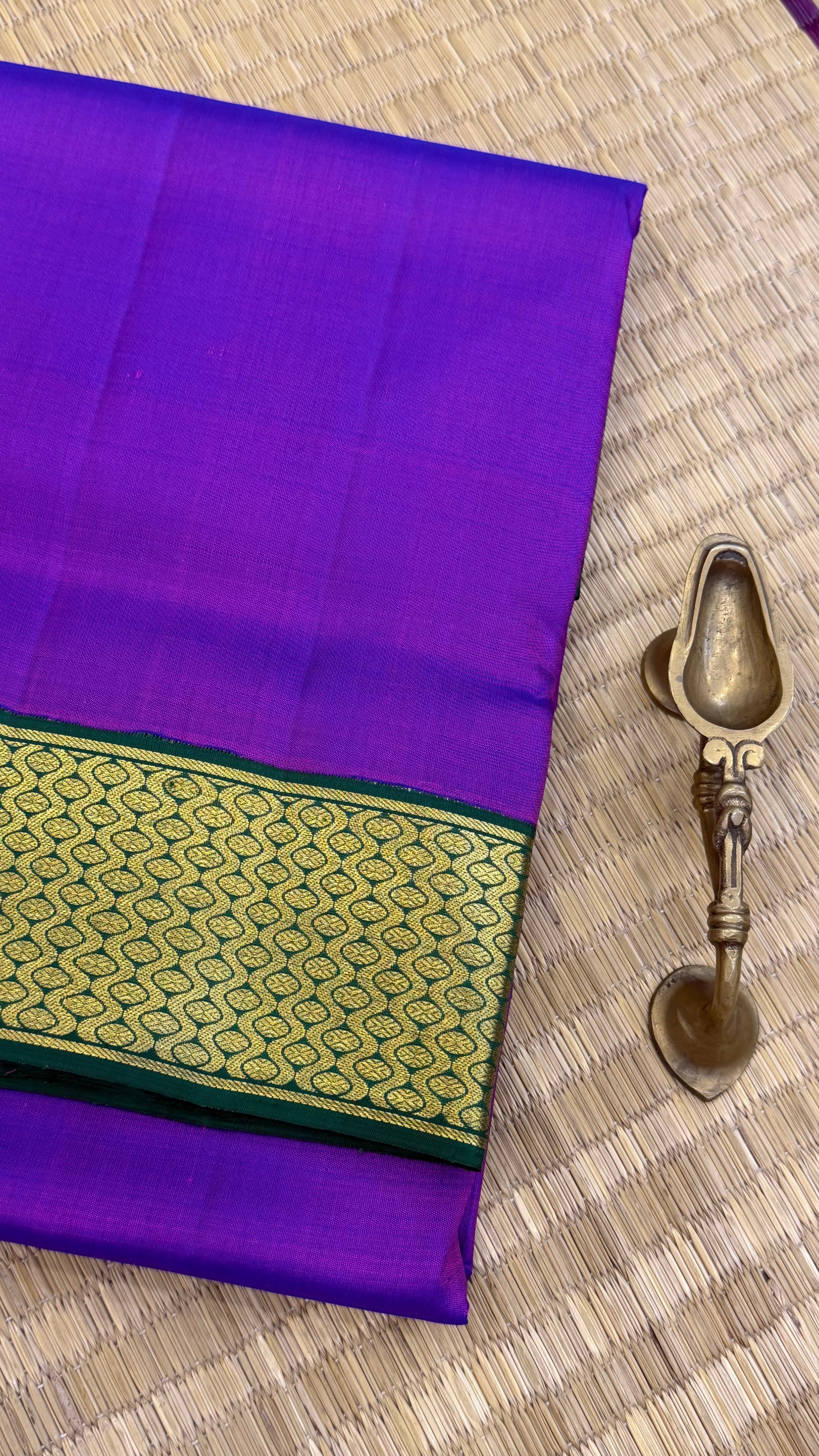 10 yards korvai Kanjipuram silk