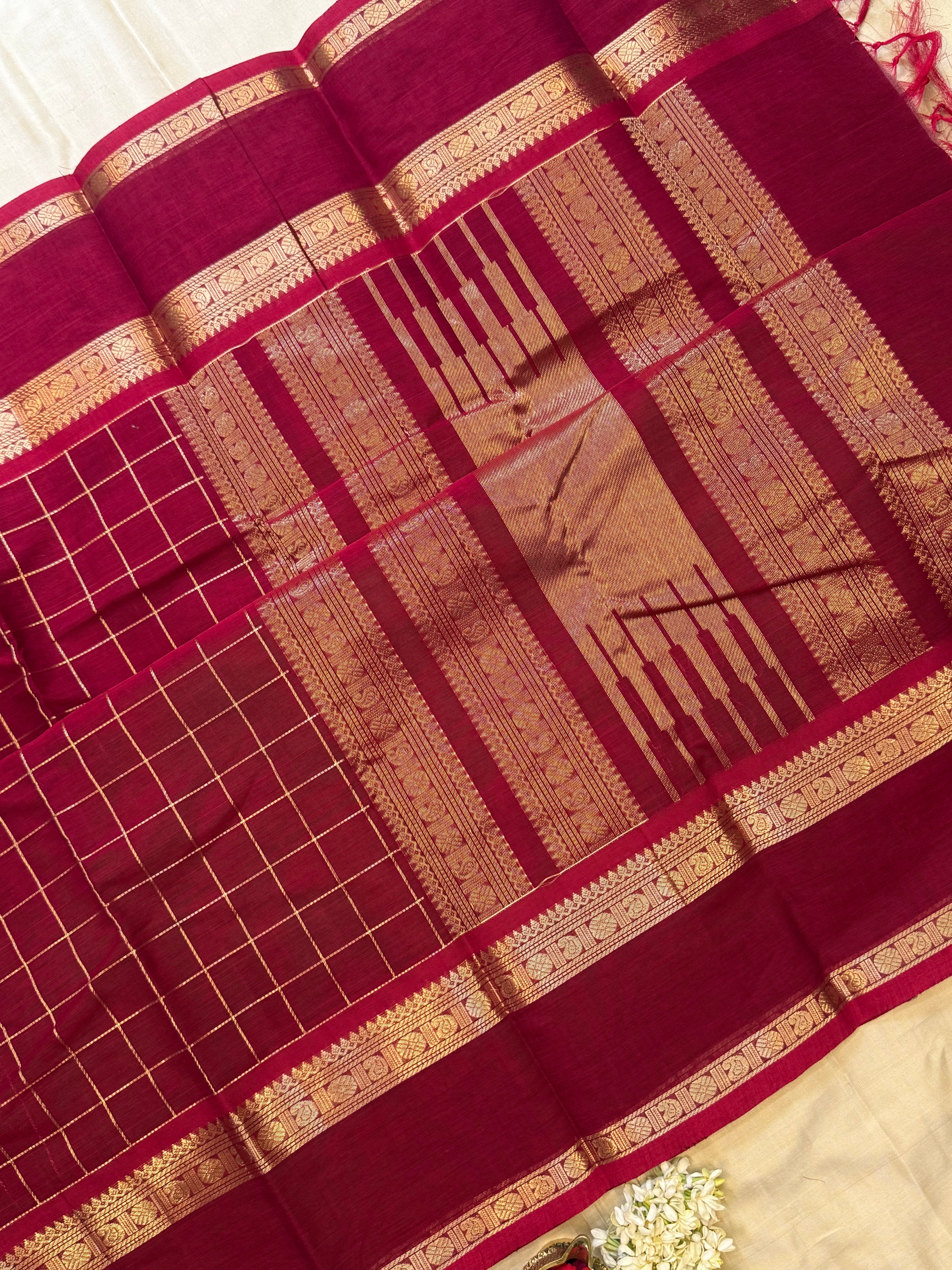 Reddish araku kattam / kanchi cotton