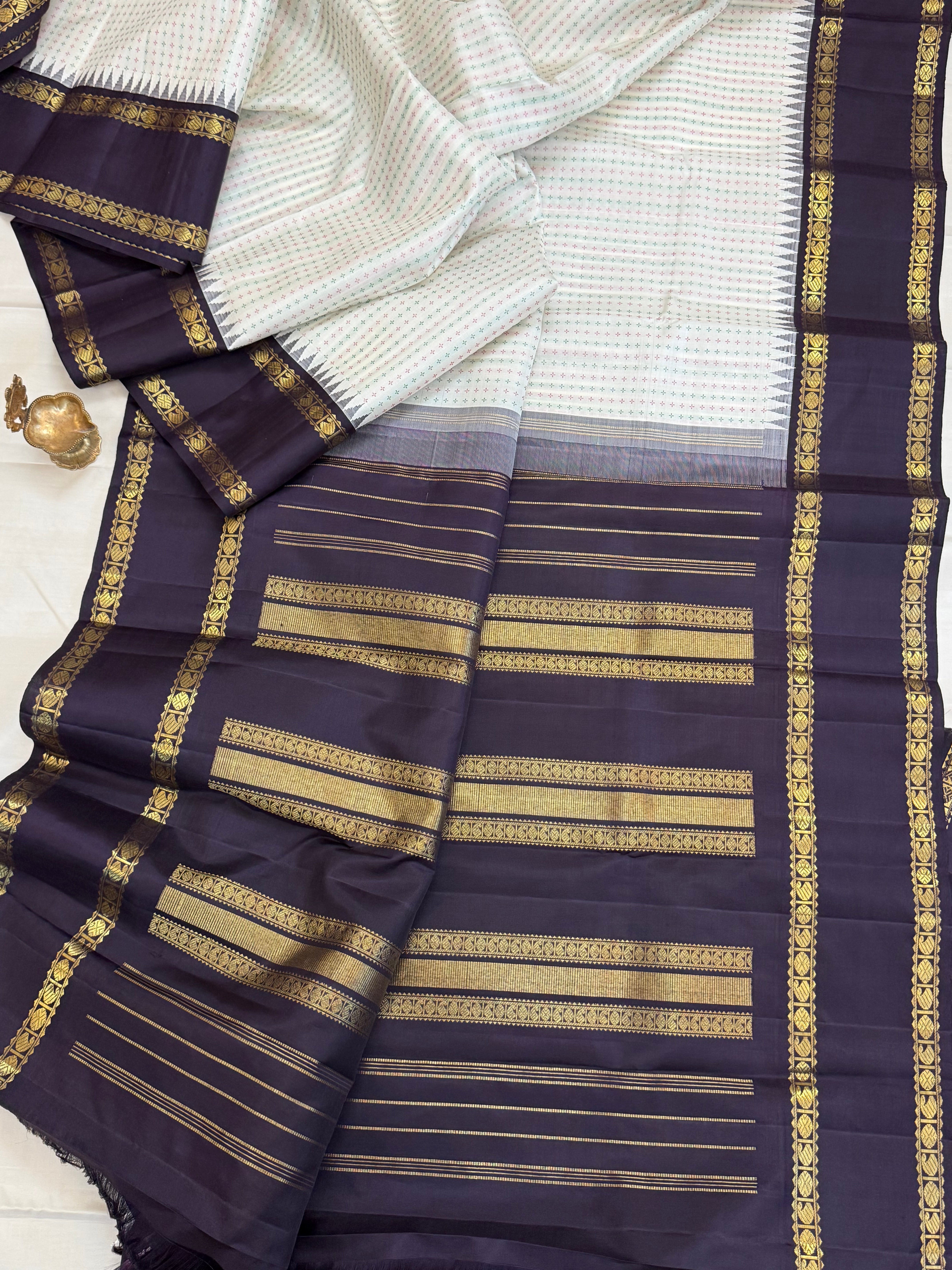 Plus Butta small temple with Korvai / kanjipuram silk saree clsa 9929