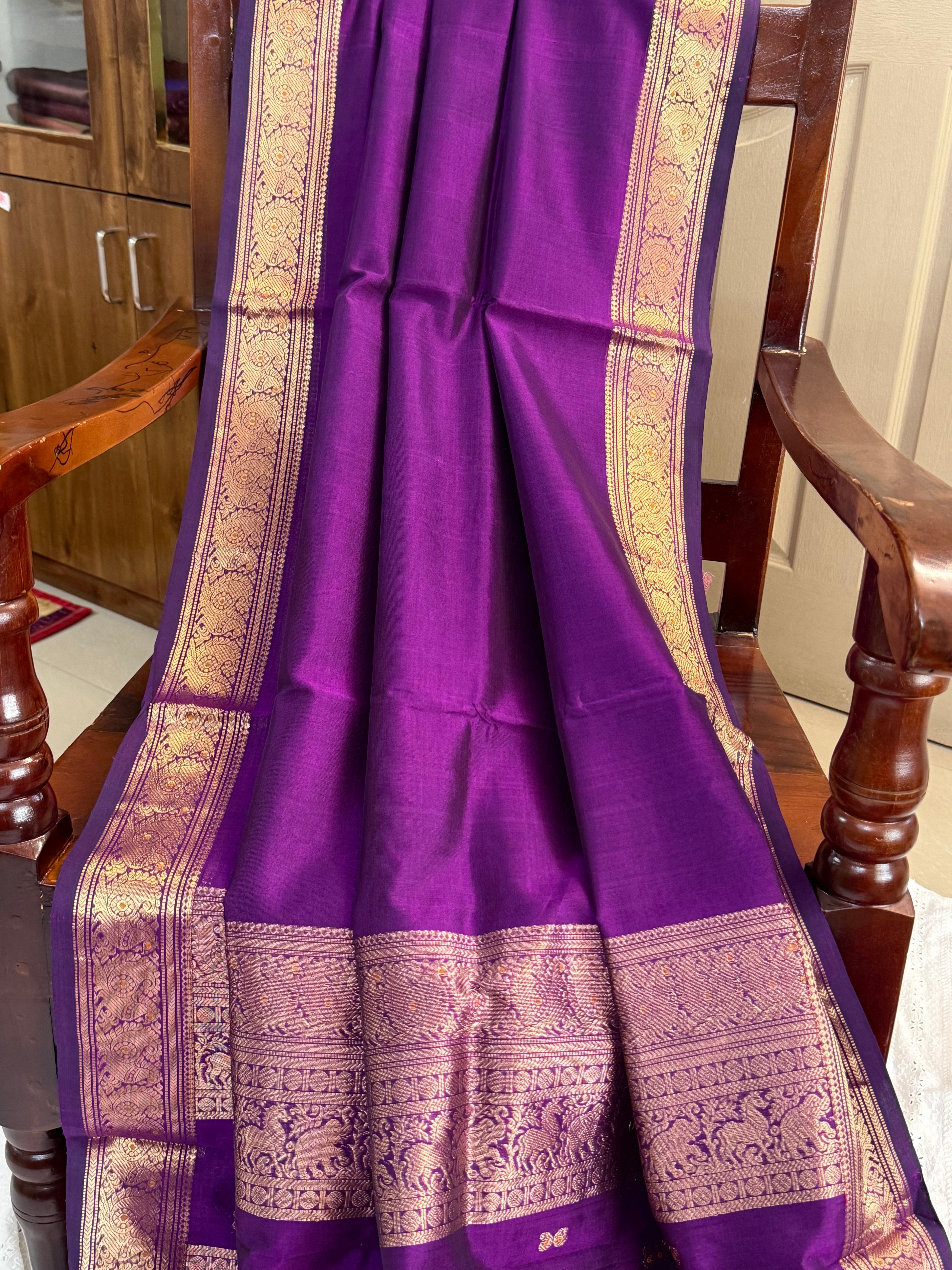 Vadamalli unique pallu / Silk Cotton