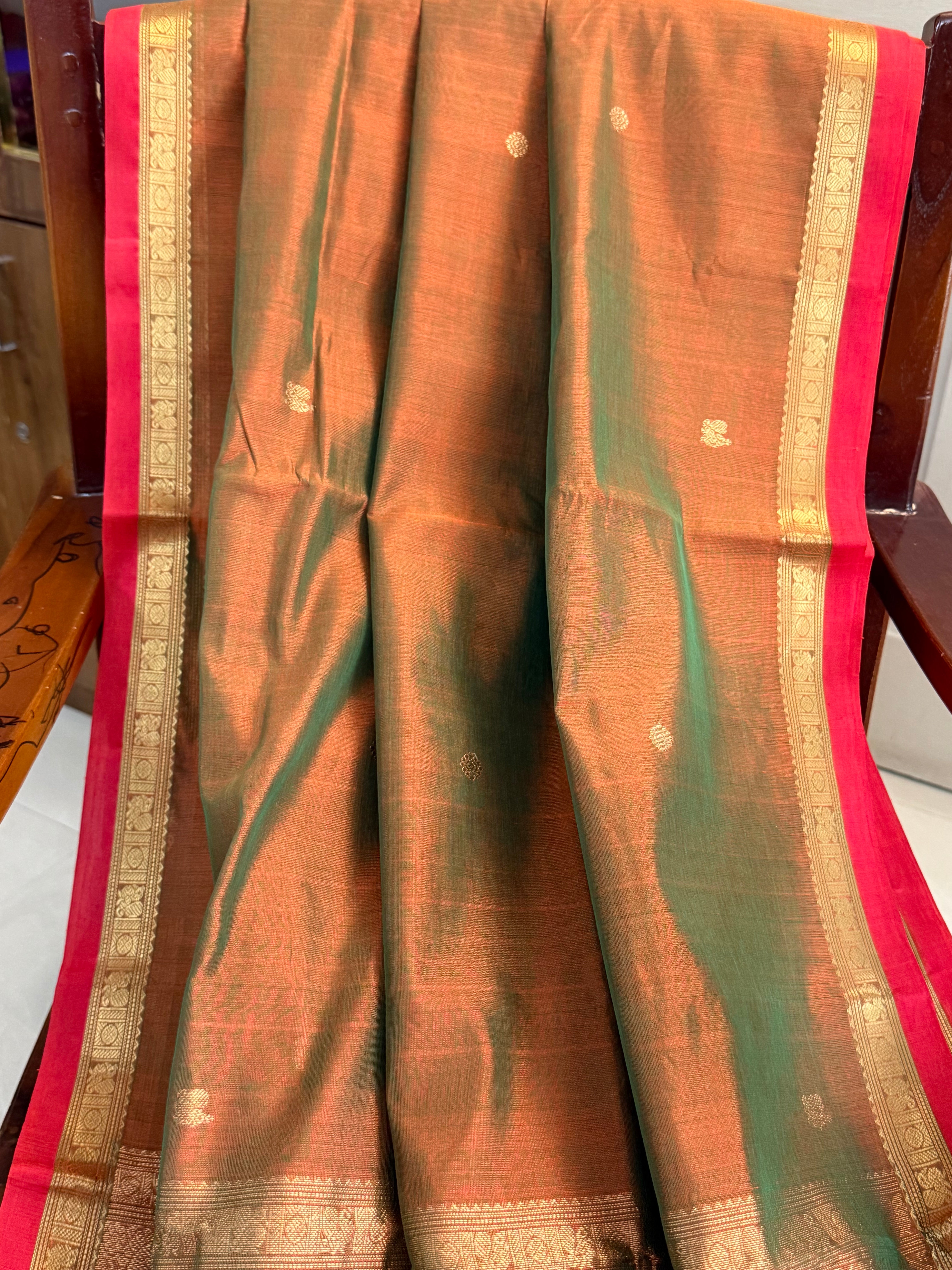 Maanthulir annam and chakram butta/ Silk Cotton