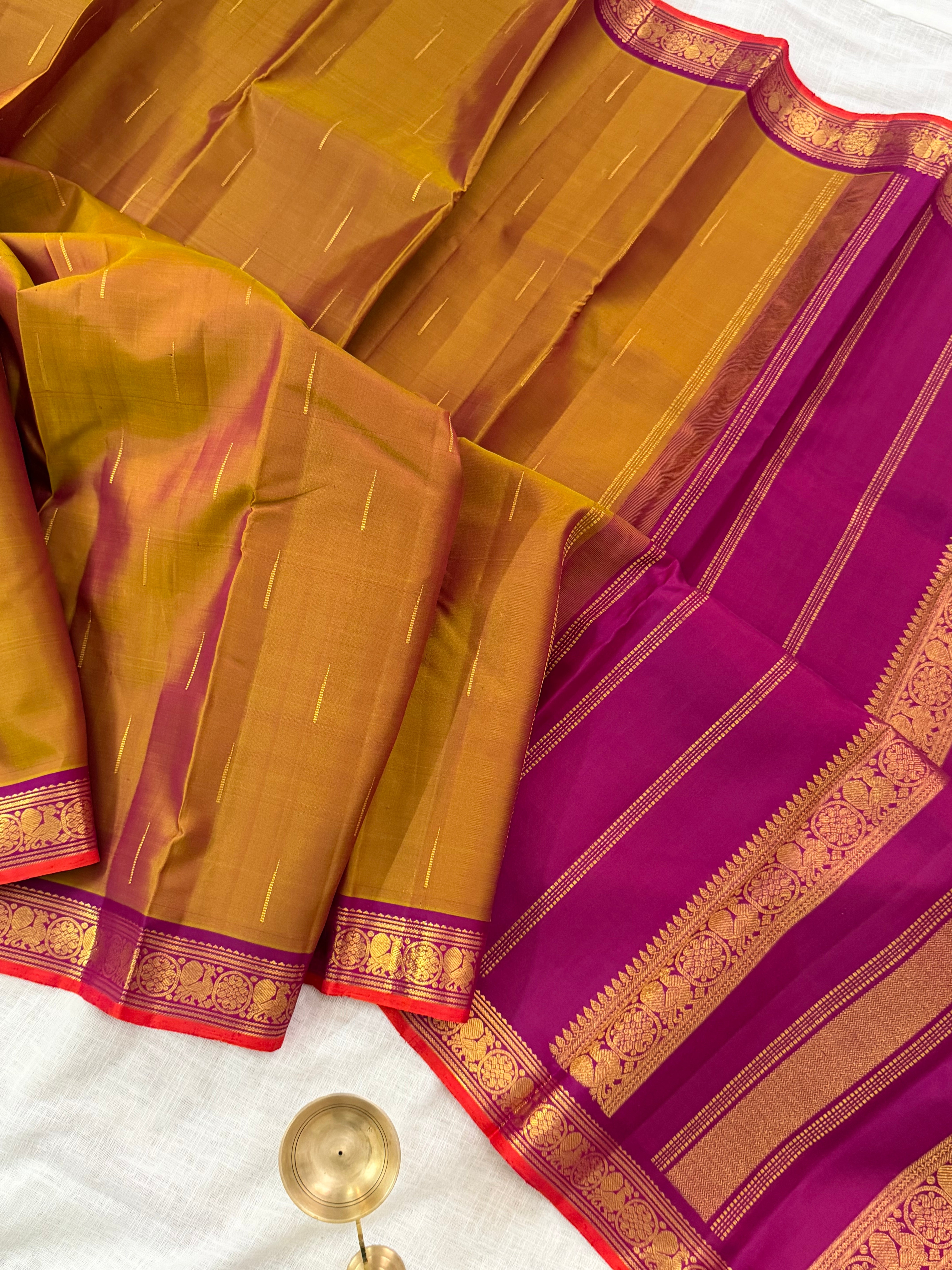 Honey color annam pet  / Arani silk