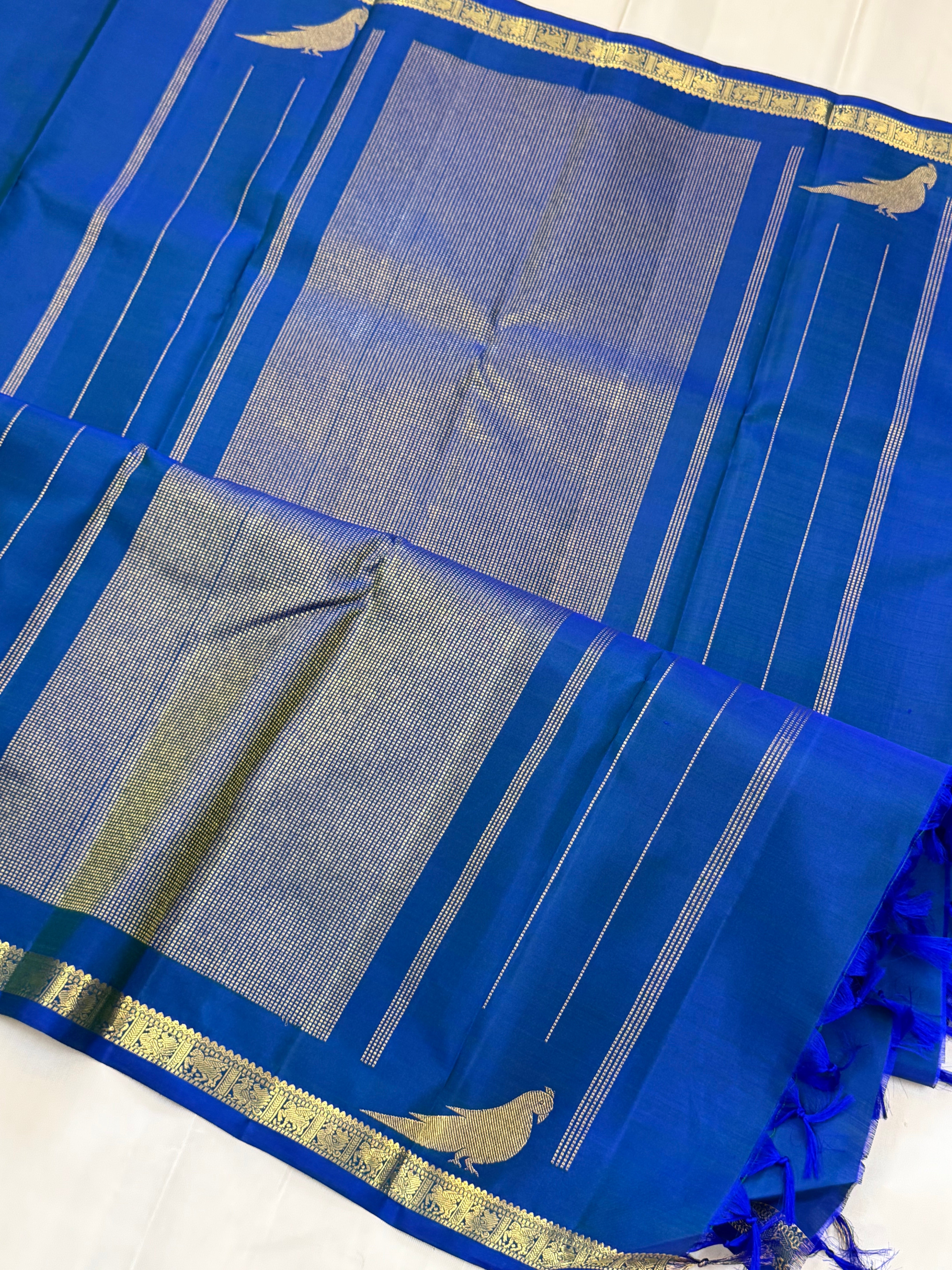 Mayilkazhuthu Kili border 2g Kanjipuram silk CLSA 11019