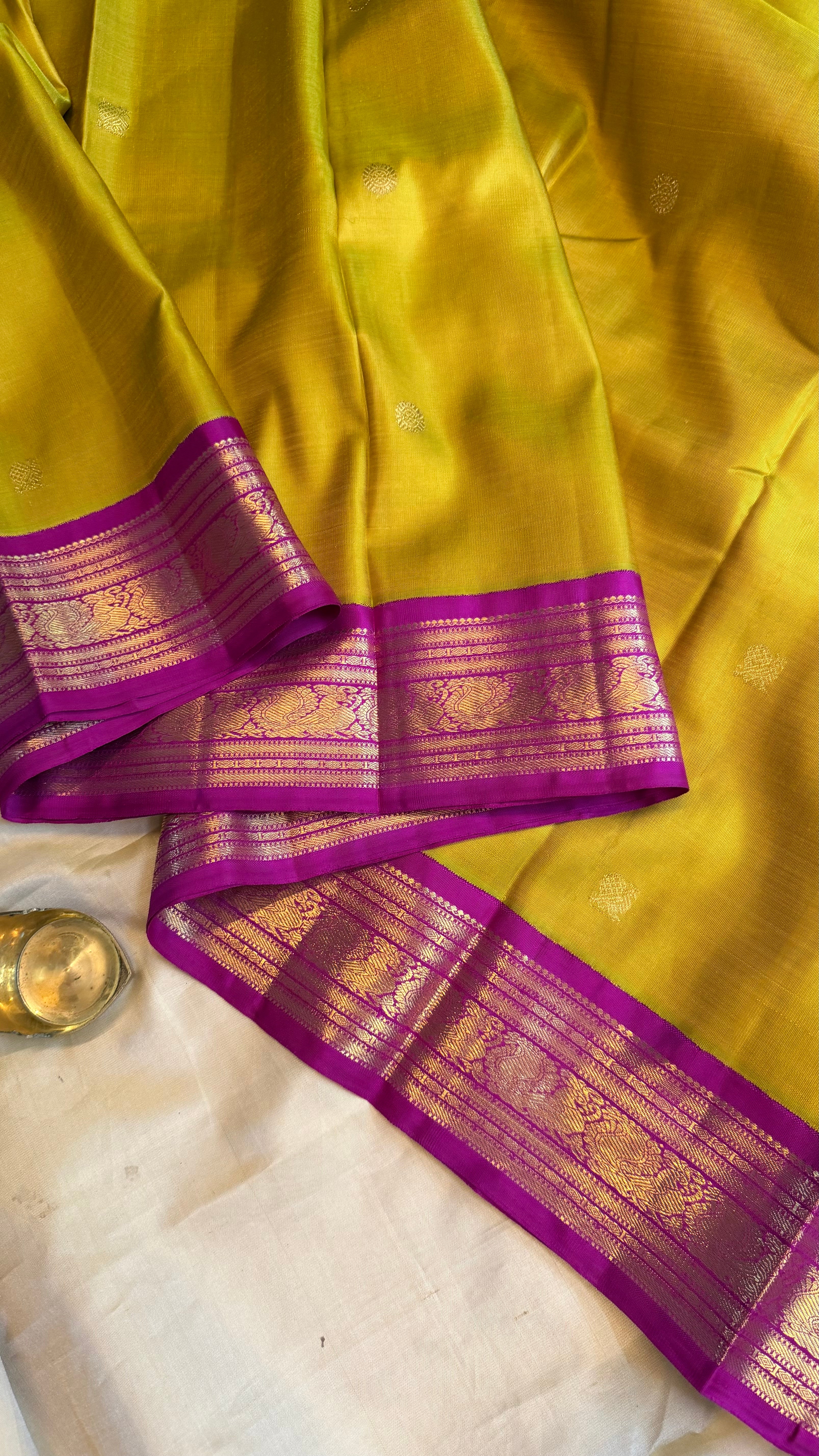 Sampanga Korvai /Kanjipuram silk