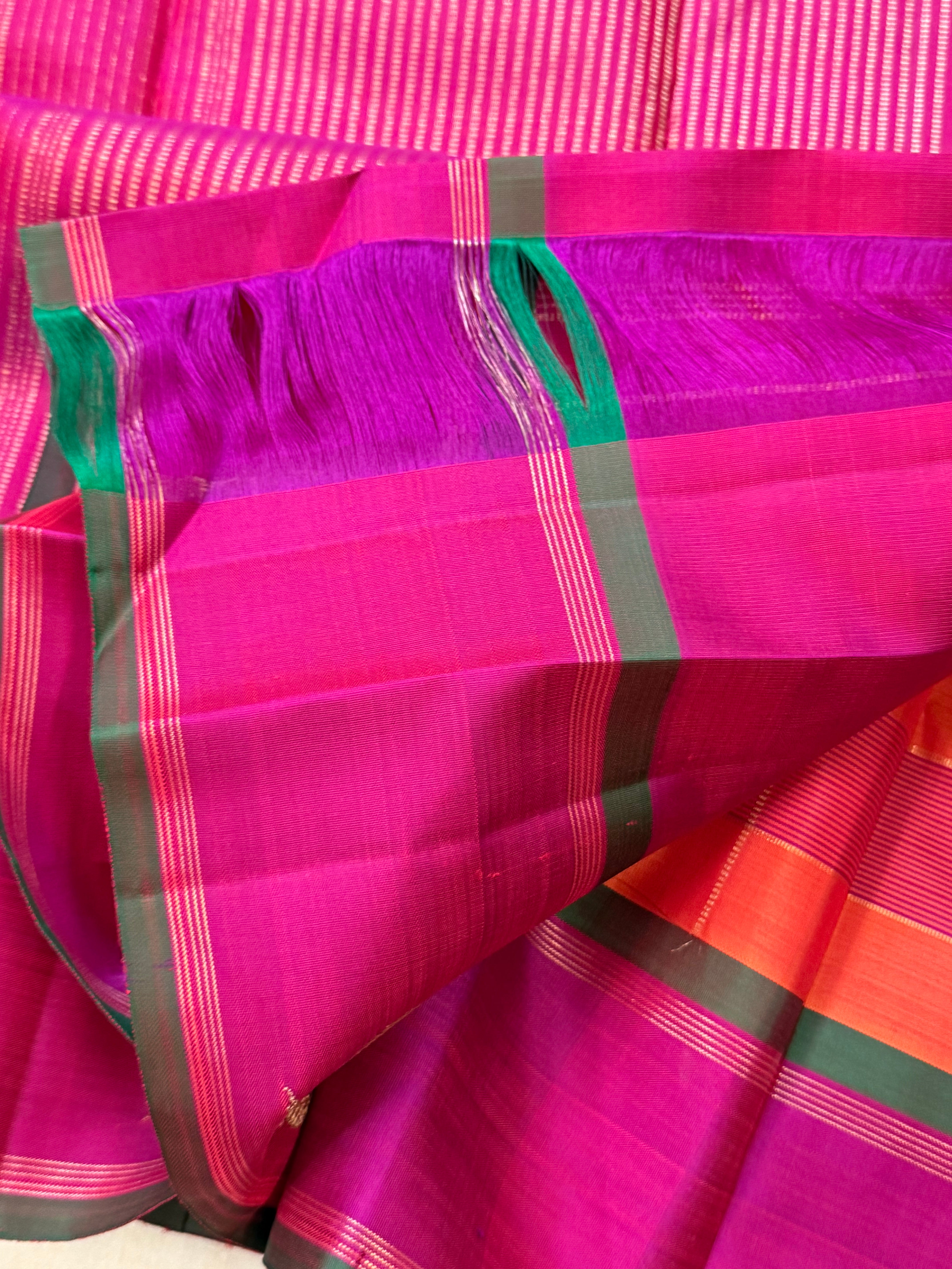 Sabai alangaram kattam with border butta / Kanjipuram Silk