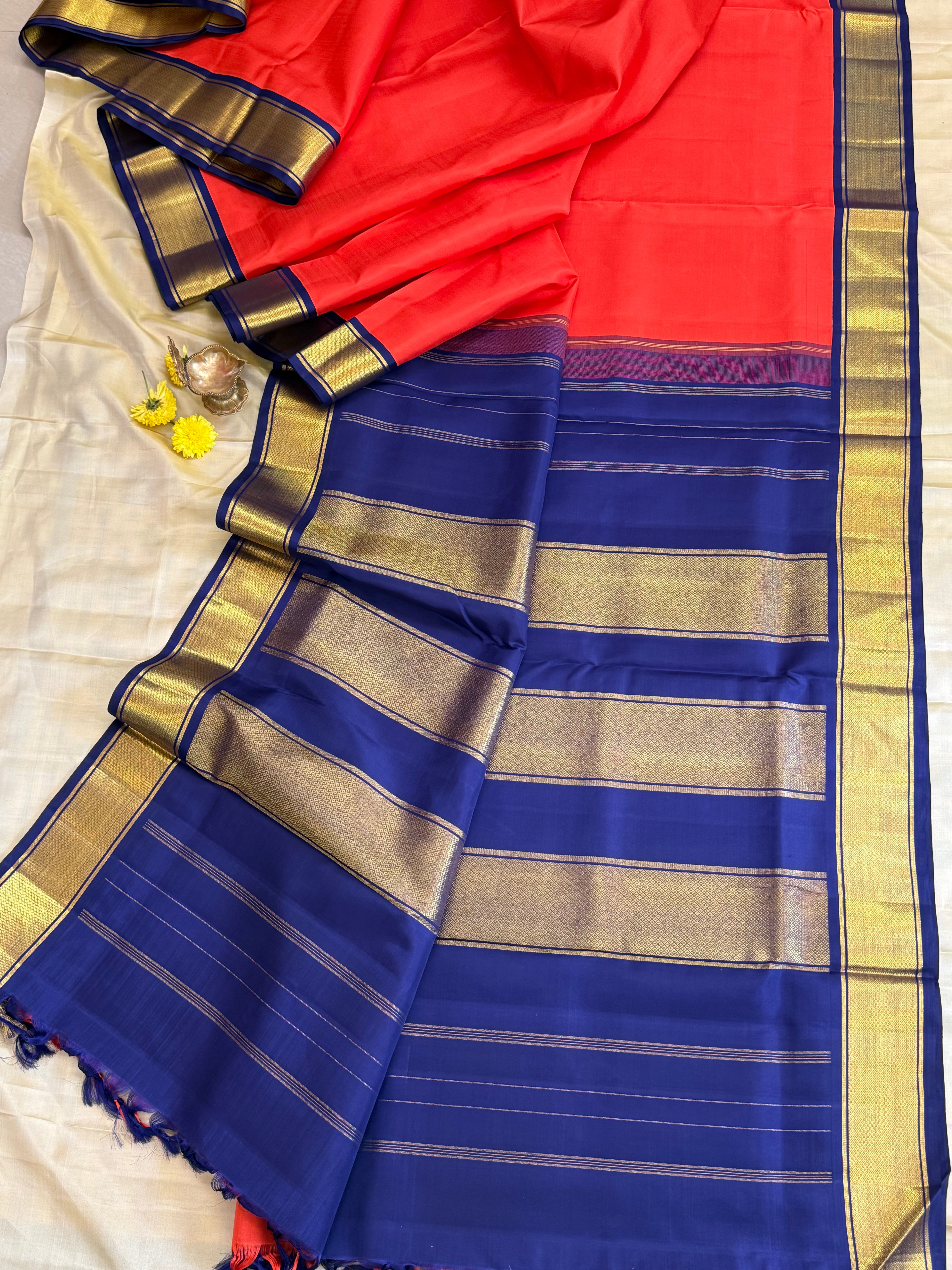 10 YARDS KORVAI / KANJIPURAM SILK SAREE CLSA 7668